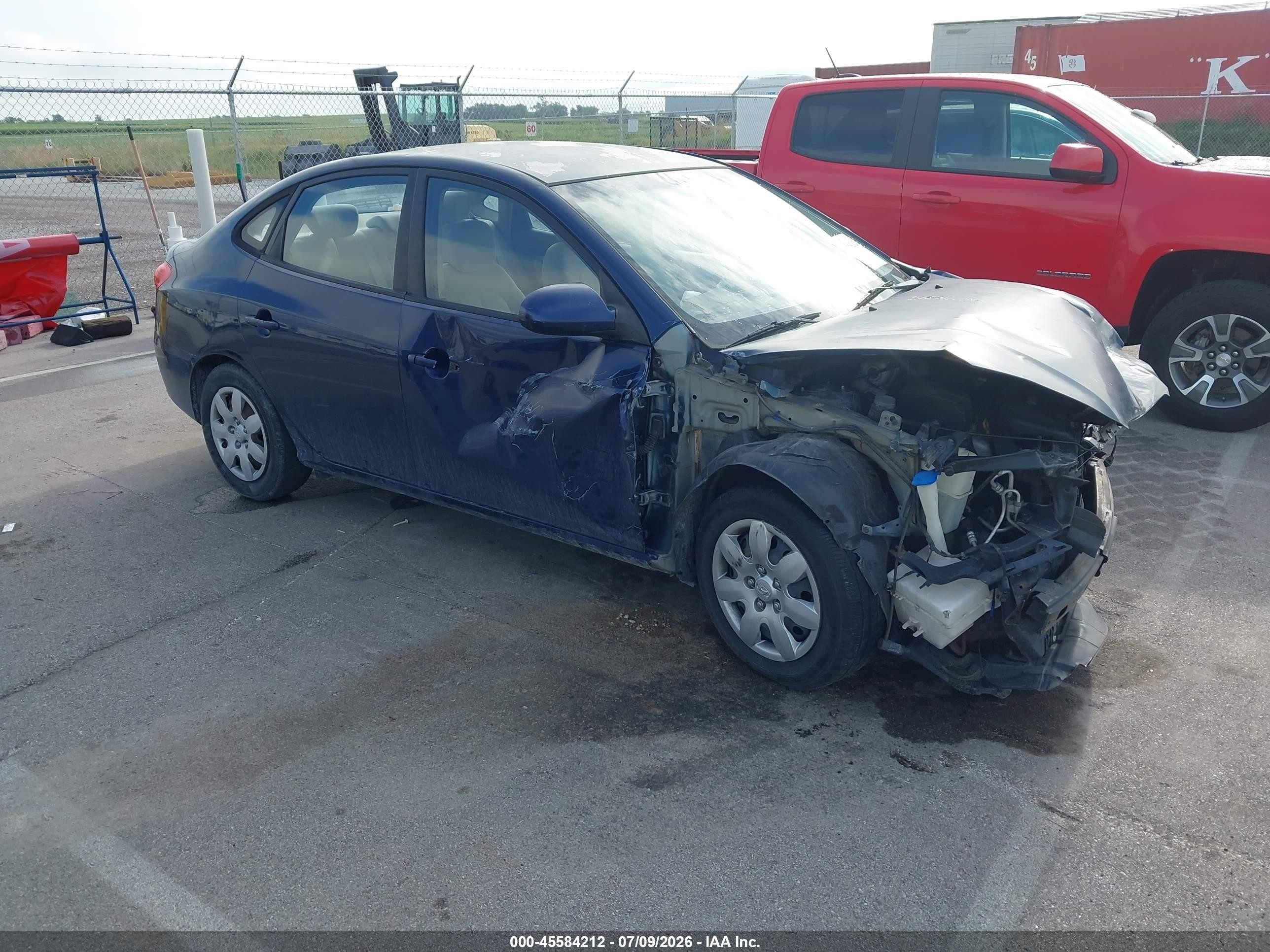 2009 Hyundai Elantra Gls Blue vin: KMHDU46D49U640480
