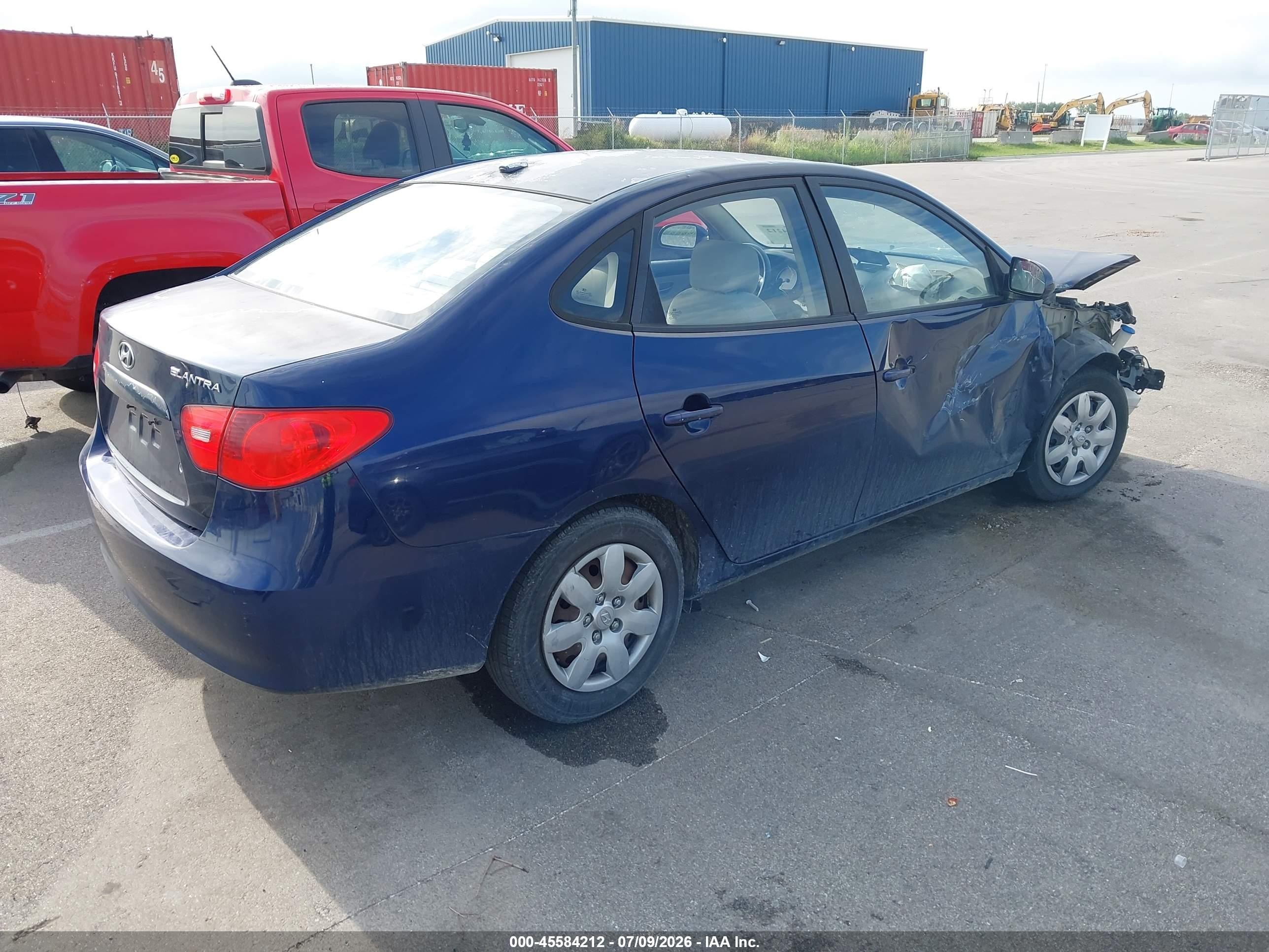 2009 Hyundai Elantra Gls Blue vin: KMHDU46D49U640480