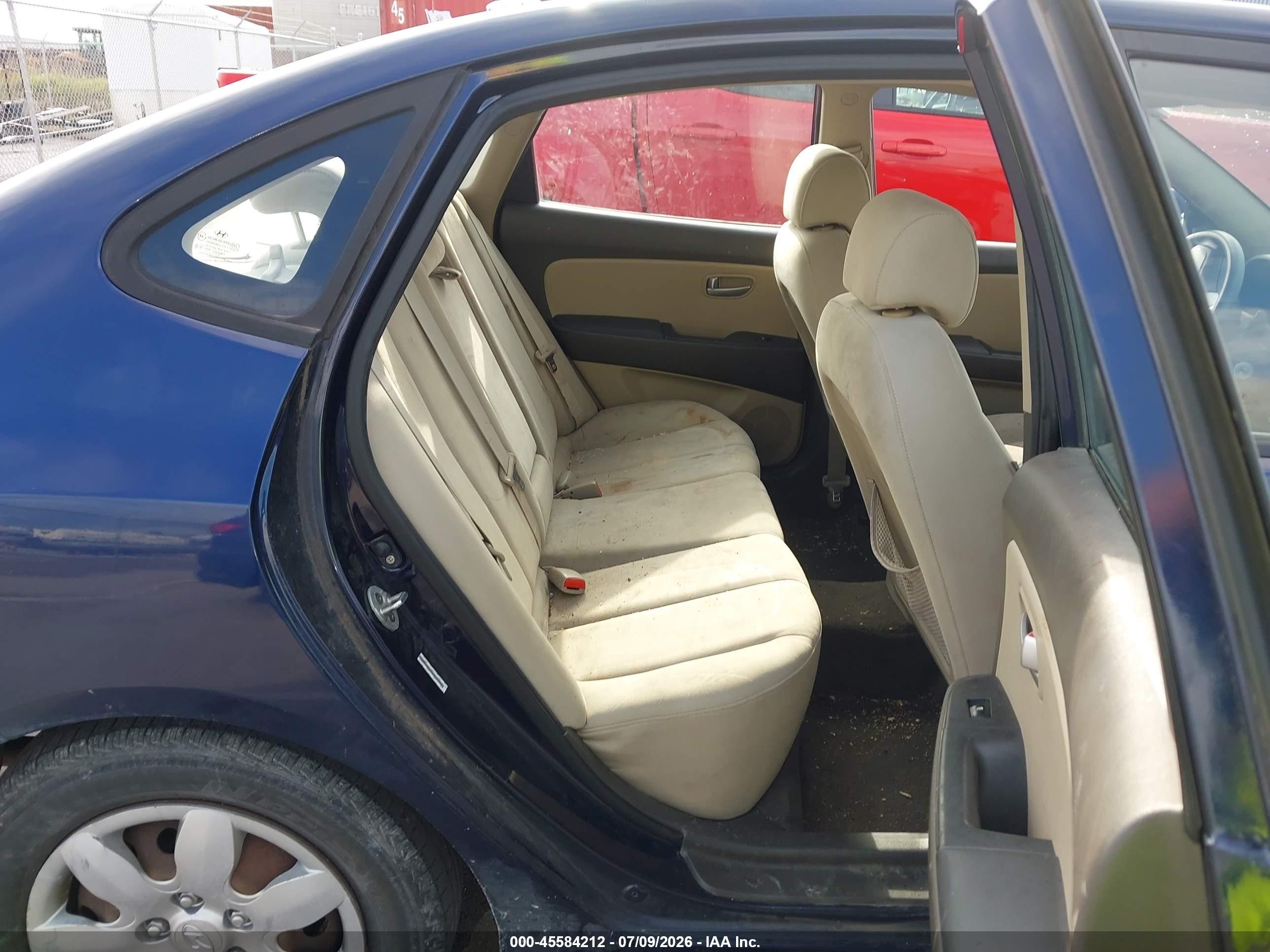 2009 Hyundai Elantra Gls Blue vin: KMHDU46D49U640480