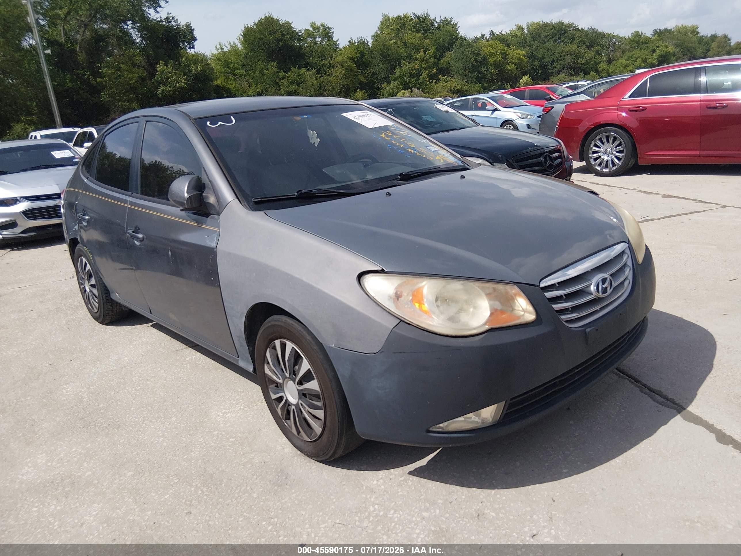 2009 Hyundai Elantra Gls Серый vin: KMHDU46D49U644304