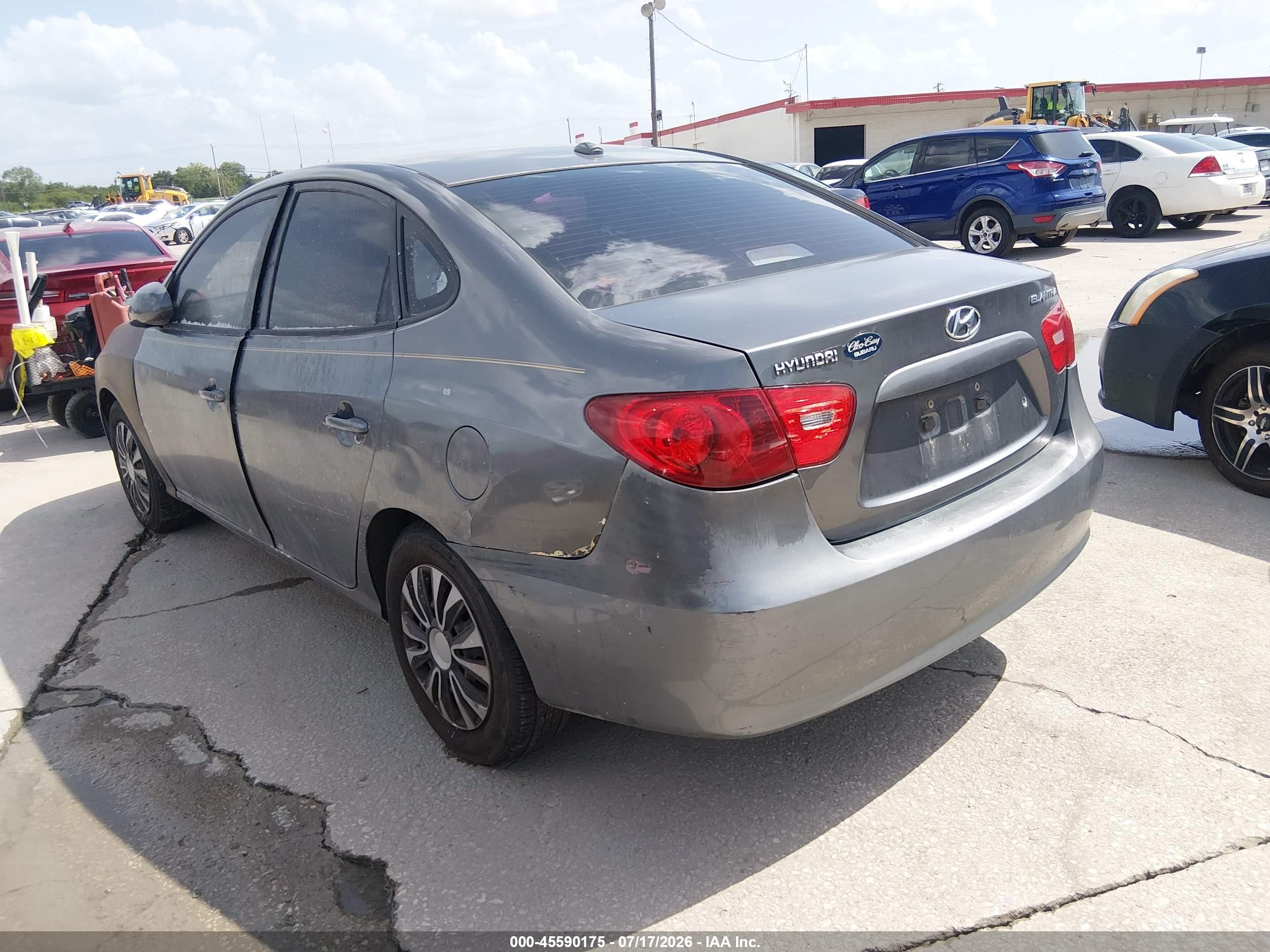 2009 Hyundai Elantra Gls Серый vin: KMHDU46D49U644304