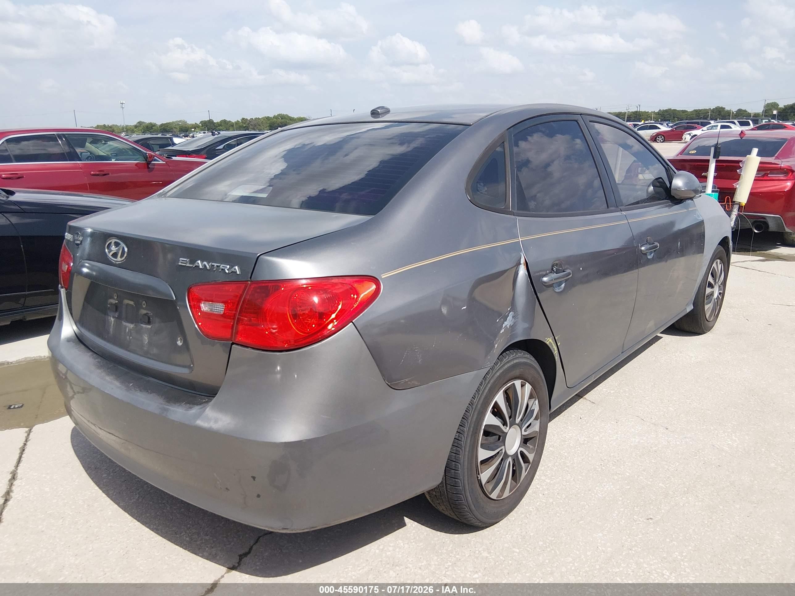 2009 Hyundai Elantra Gls Серый vin: KMHDU46D49U644304
