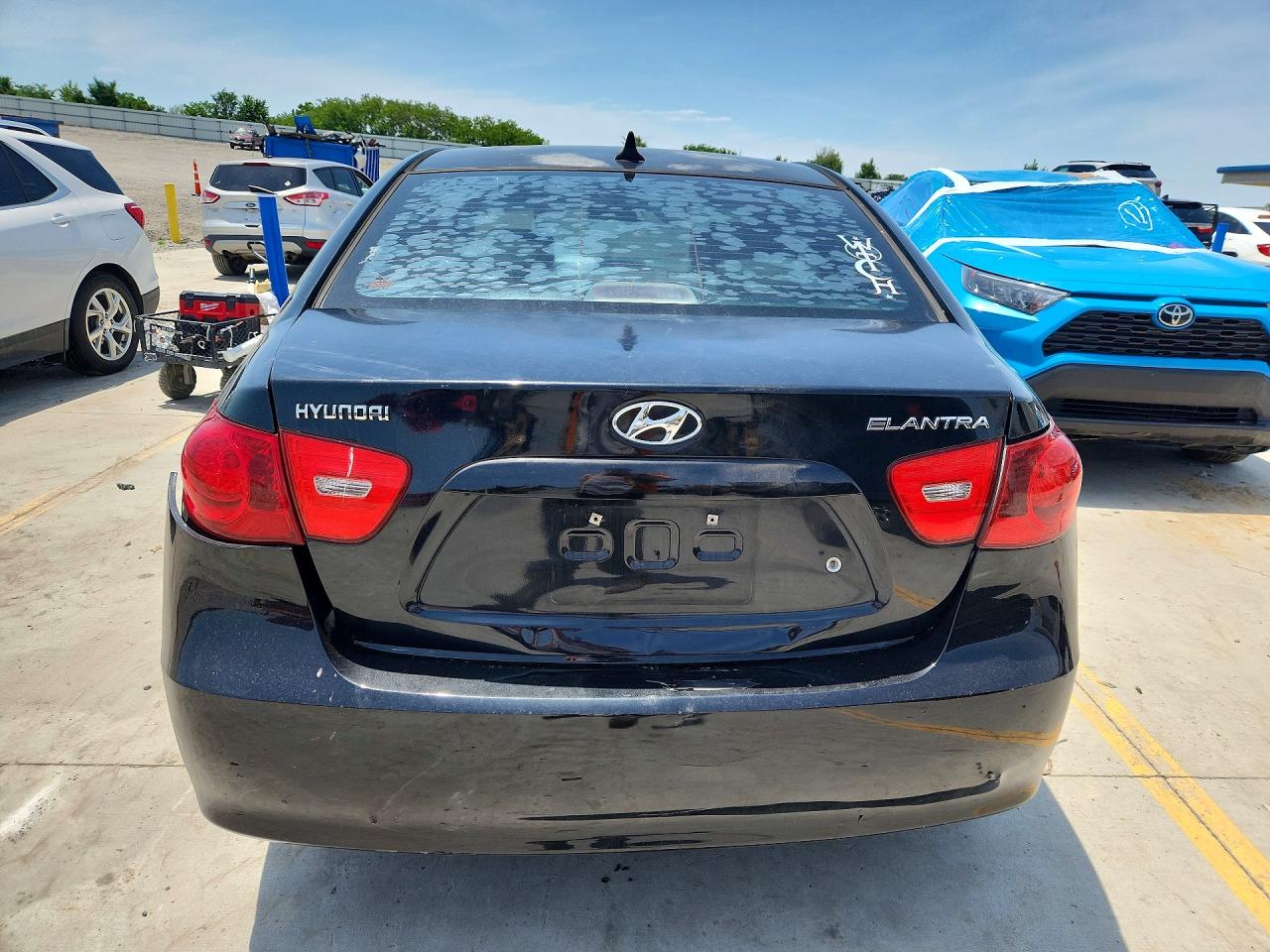 2009 Hyundai Elantra Gls Black vin: KMHDU46D49U651740