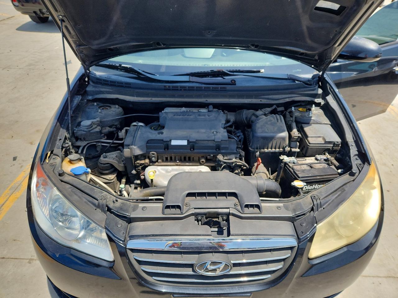 2009 Hyundai Elantra Gls Black vin: KMHDU46D49U651740
