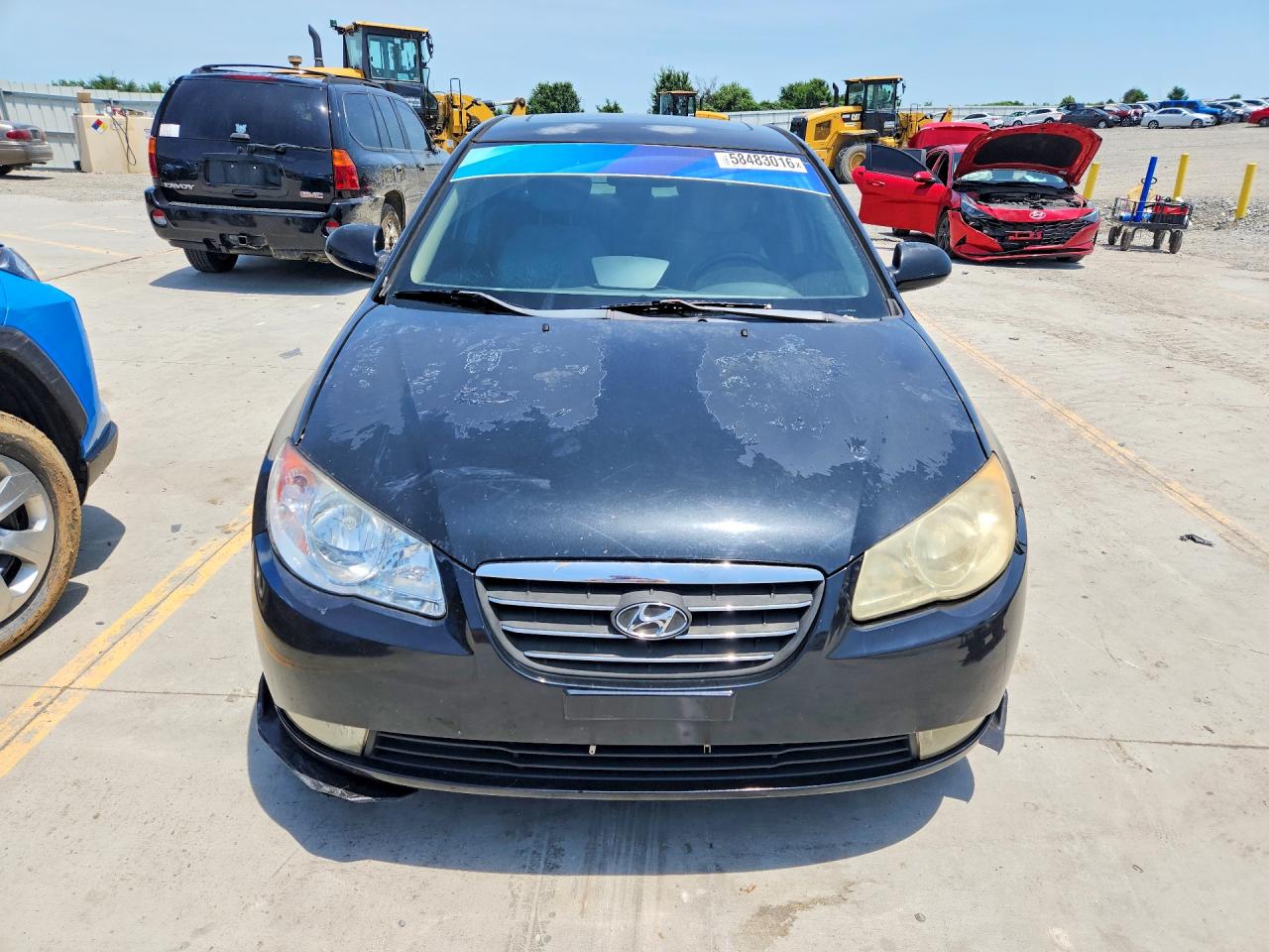 2009 Hyundai Elantra Gls Black vin: KMHDU46D49U651740