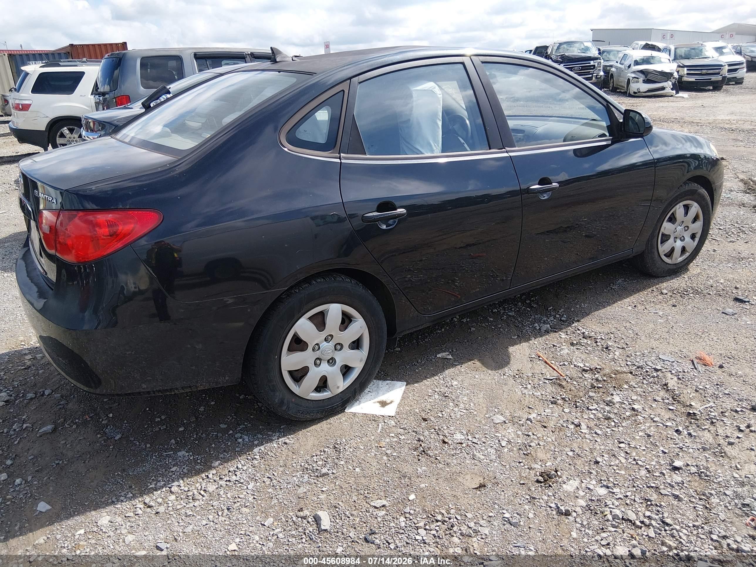 2009 Hyundai Elantra Gls Black vin: KMHDU46D49U690487