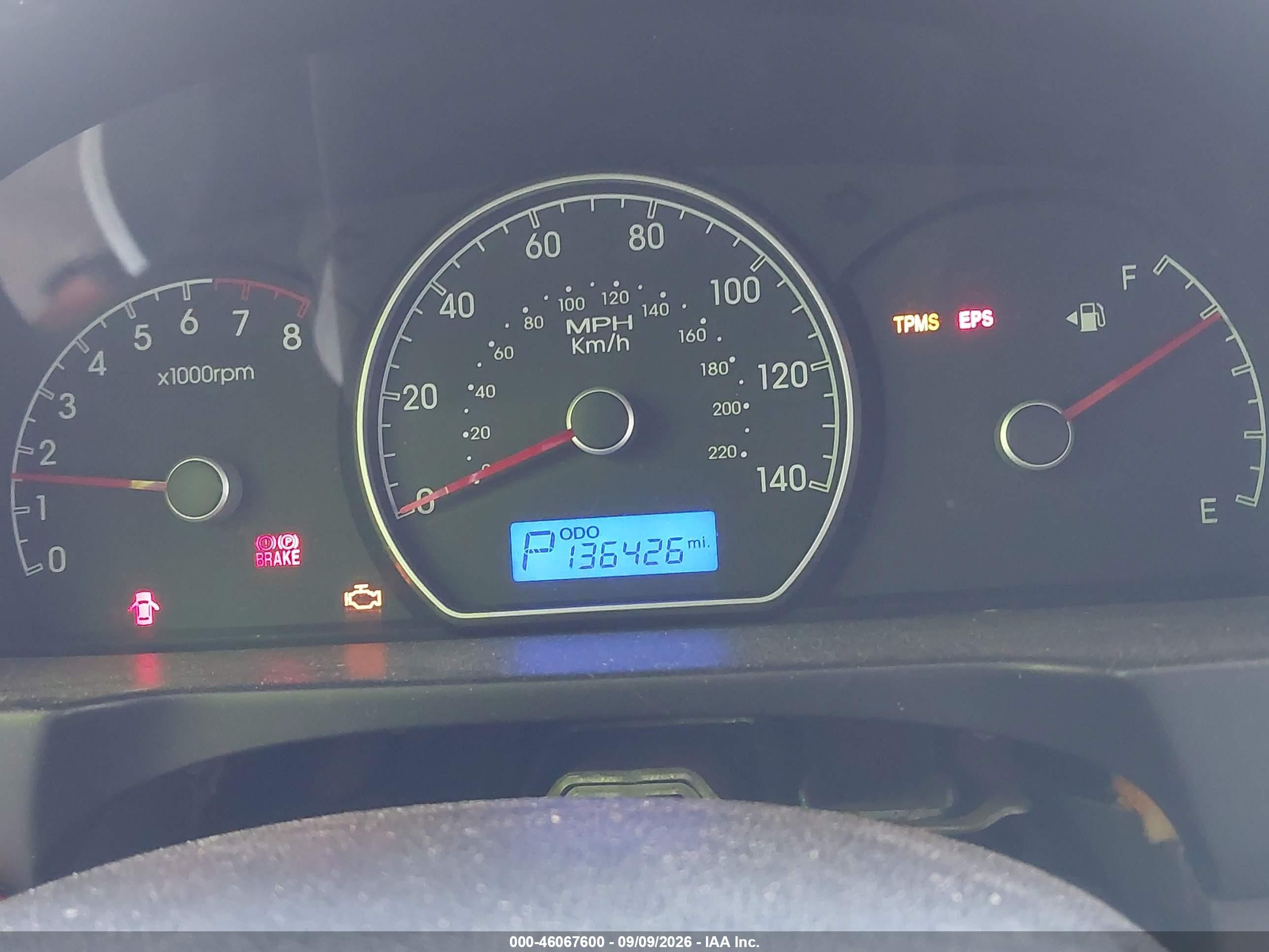 2009 Hyundai Elantra Gls White vin: KMHDU46D49U716327