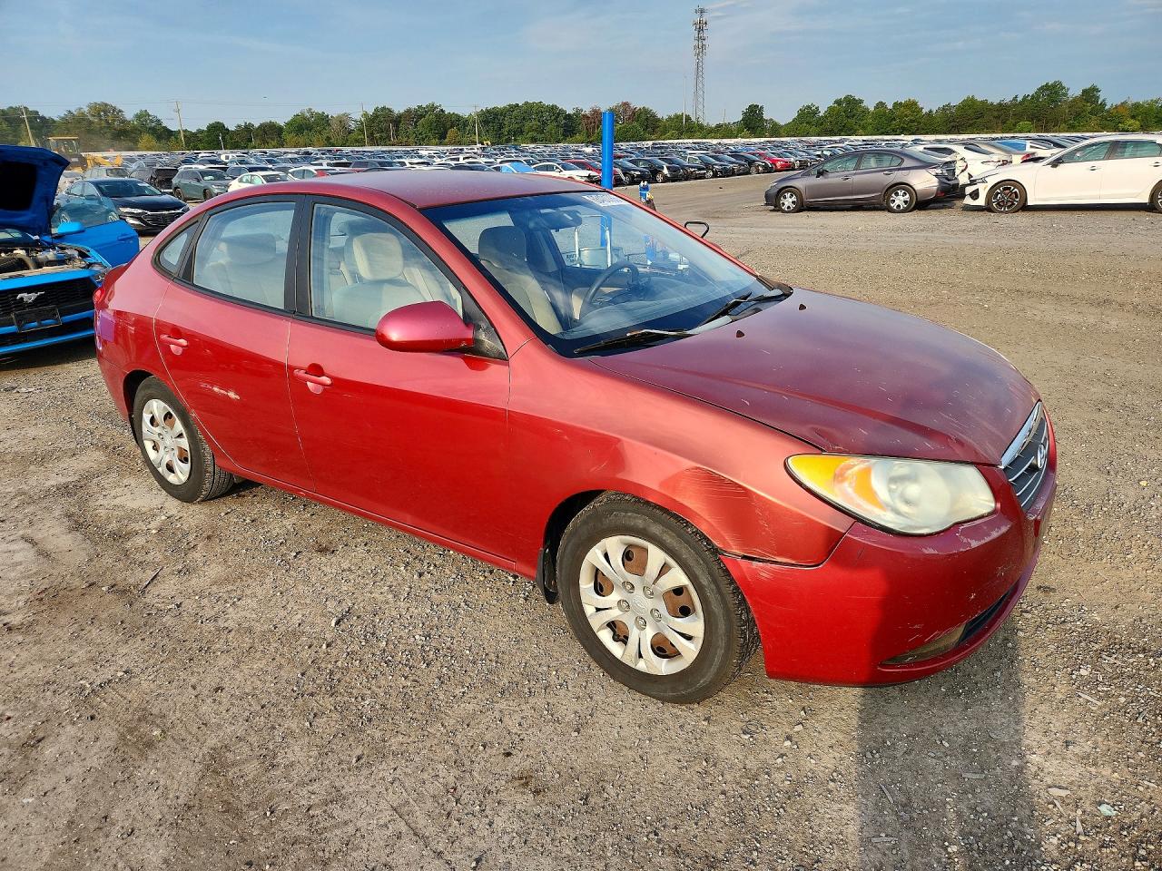 2009 Hyundai Elantra Gls Red vin: KMHDU46D49U739302