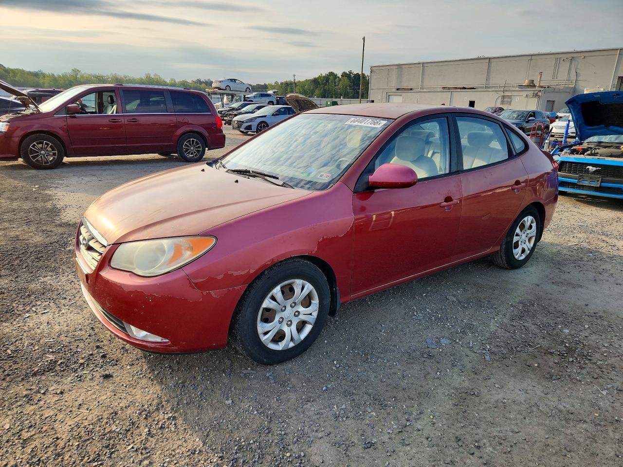 2009 Hyundai Elantra Gls Red vin: KMHDU46D49U739302