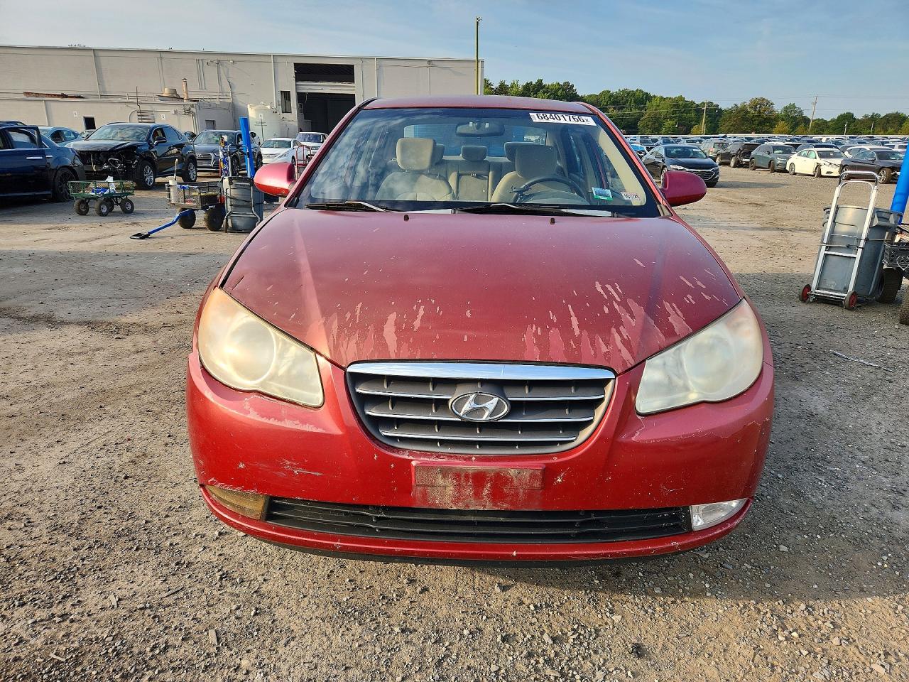 2009 Hyundai Elantra Gls Red vin: KMHDU46D49U739302