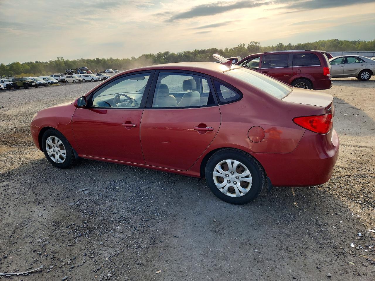 2009 Hyundai Elantra Gls Red vin: KMHDU46D49U739302