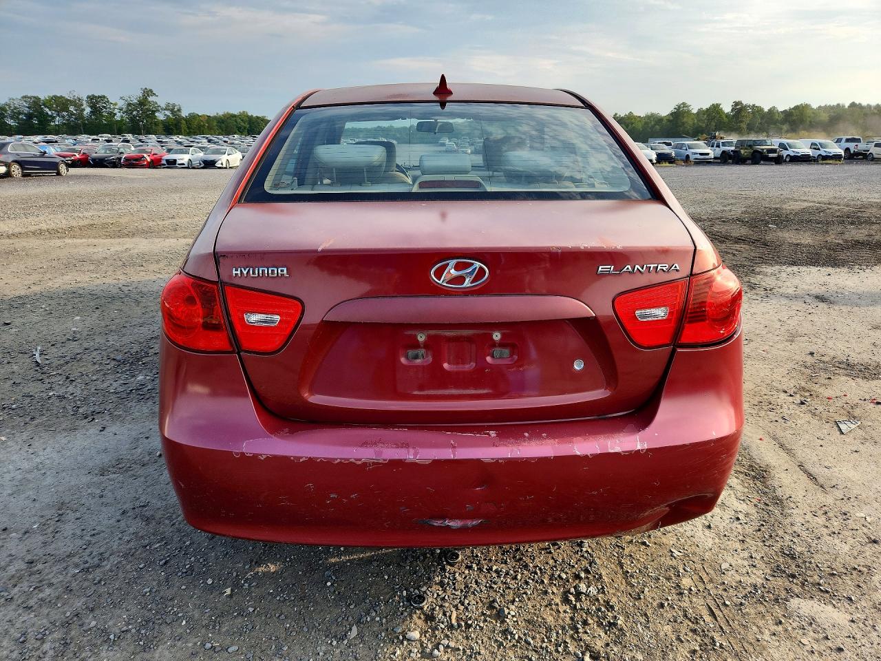 2009 Hyundai Elantra Gls Red vin: KMHDU46D49U739302