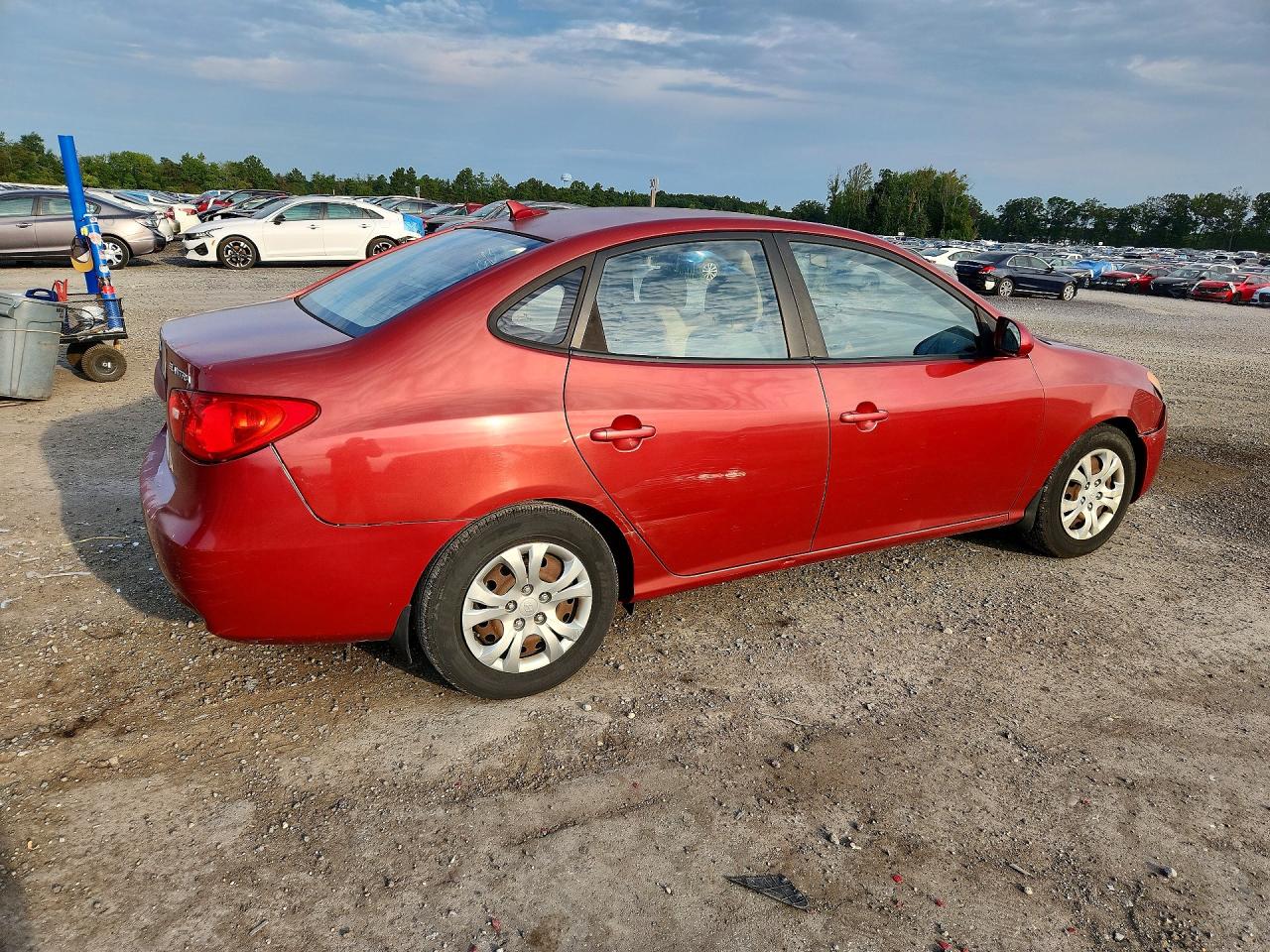 2009 Hyundai Elantra Gls Red vin: KMHDU46D49U739302