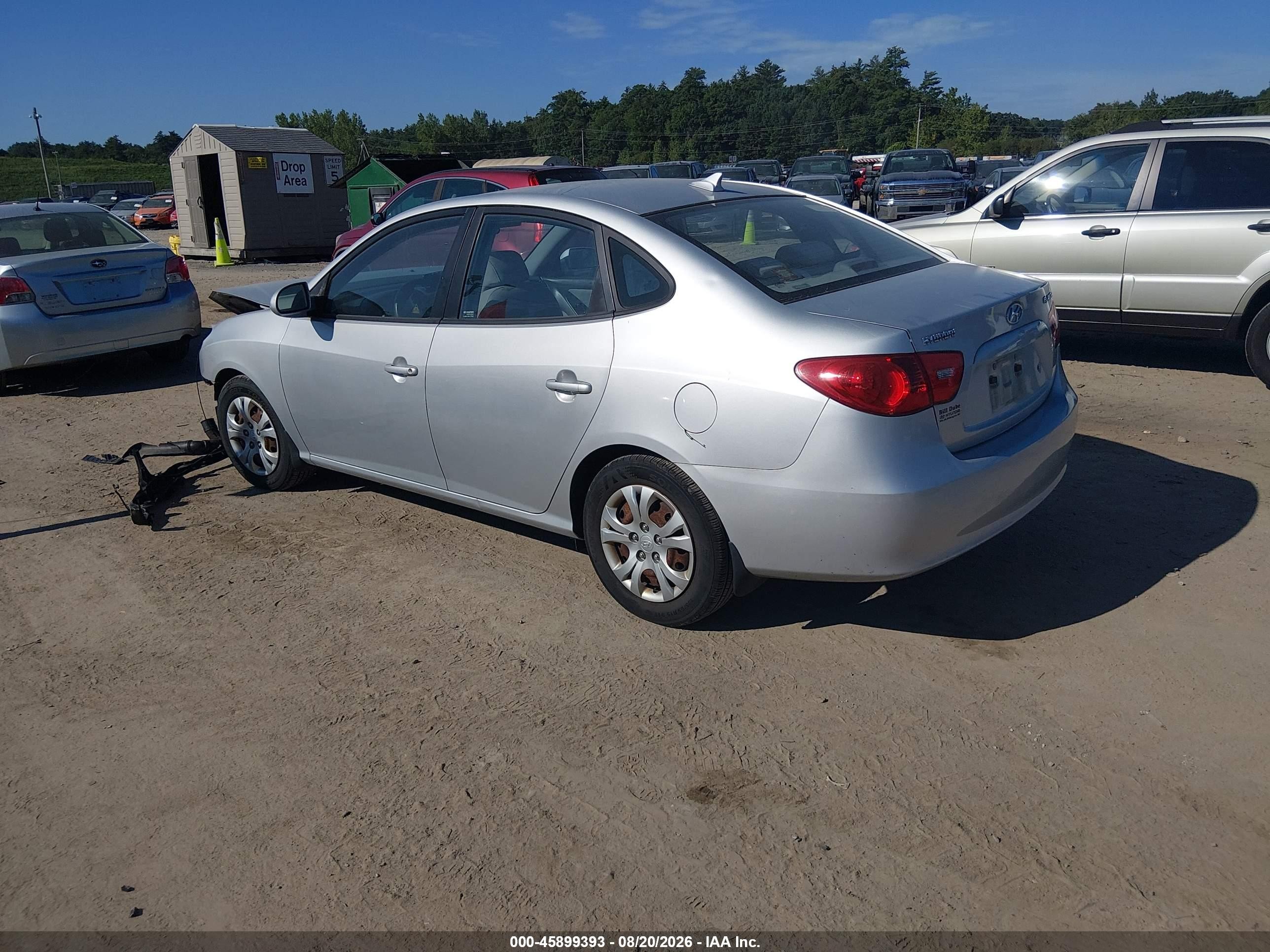 2009 Hyundai Elantra Gls Silver vin: KMHDU46D49U741356