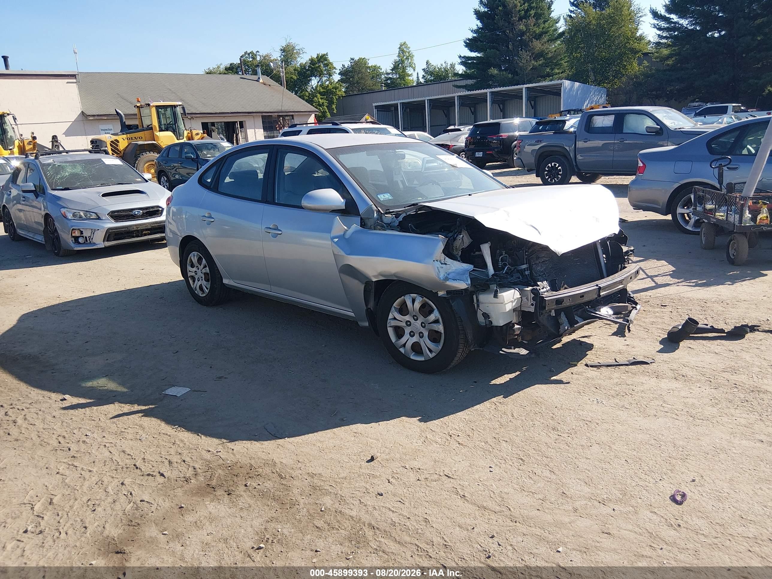 2009 Hyundai Elantra Gls Silver vin: KMHDU46D49U741356