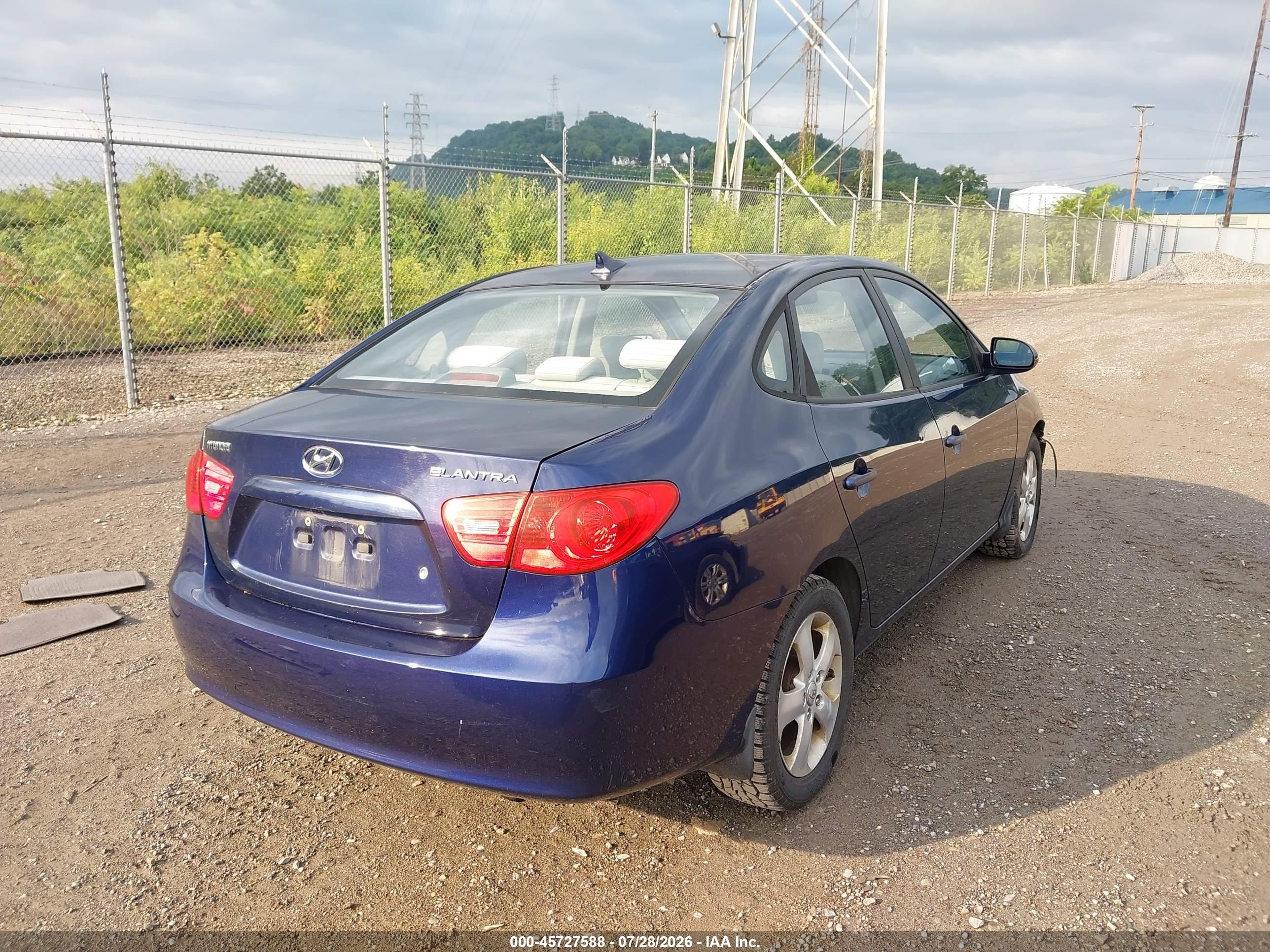 2009 Hyundai Elantra Se Navy vin: KMHDU46D49U751935