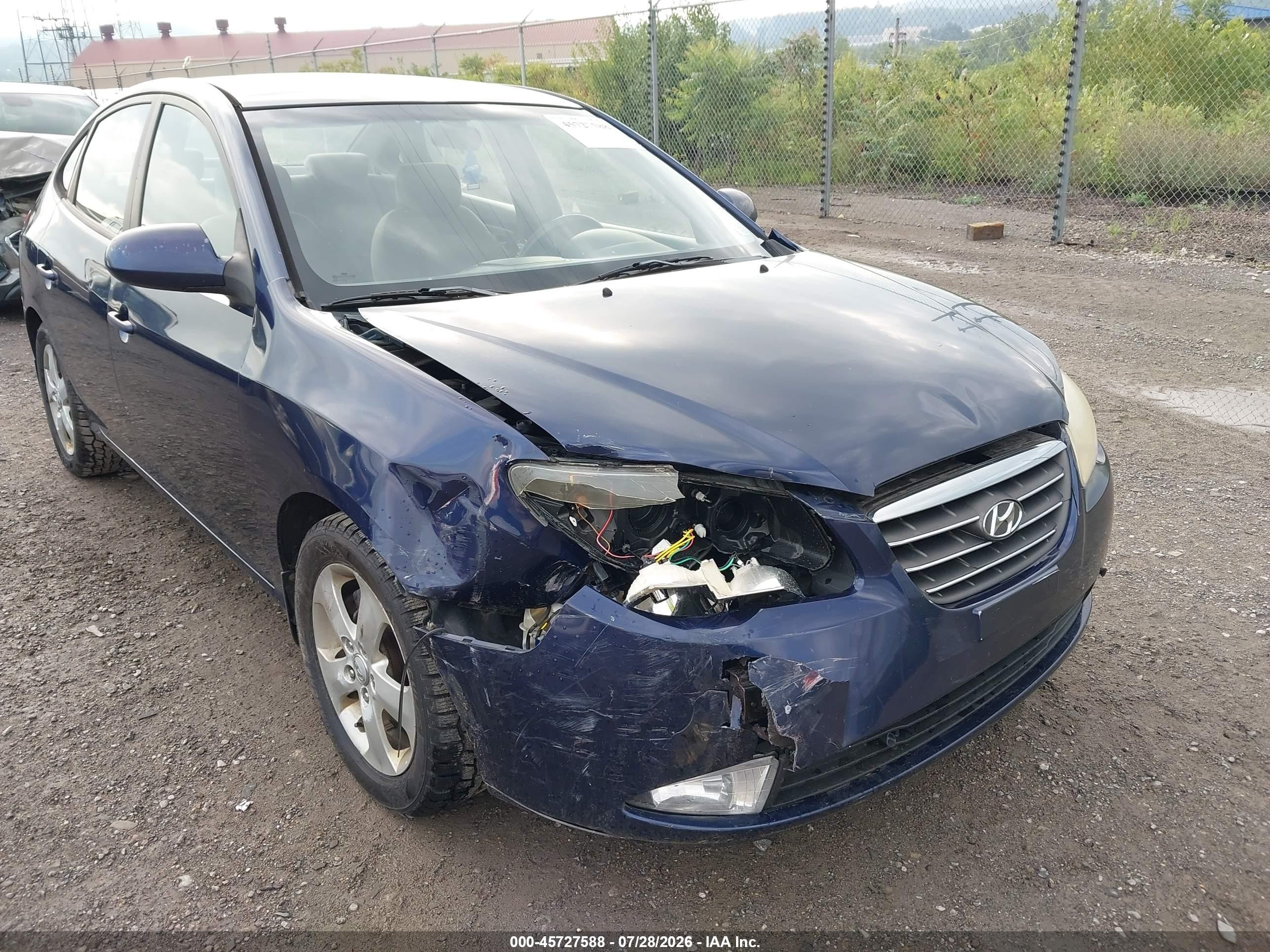 2009 Hyundai Elantra Se Navy vin: KMHDU46D49U751935