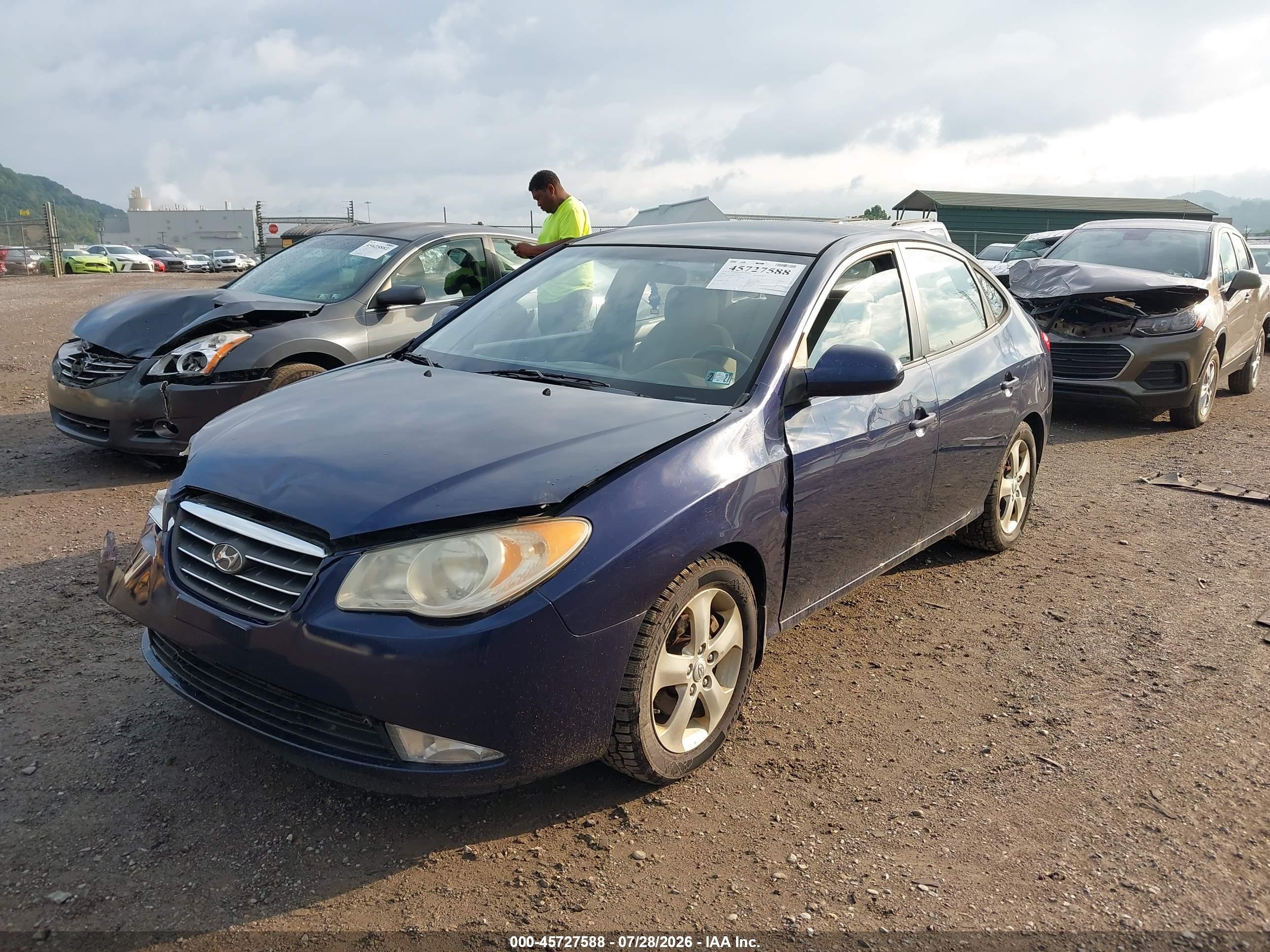 2009 Hyundai Elantra Se Navy vin: KMHDU46D49U751935