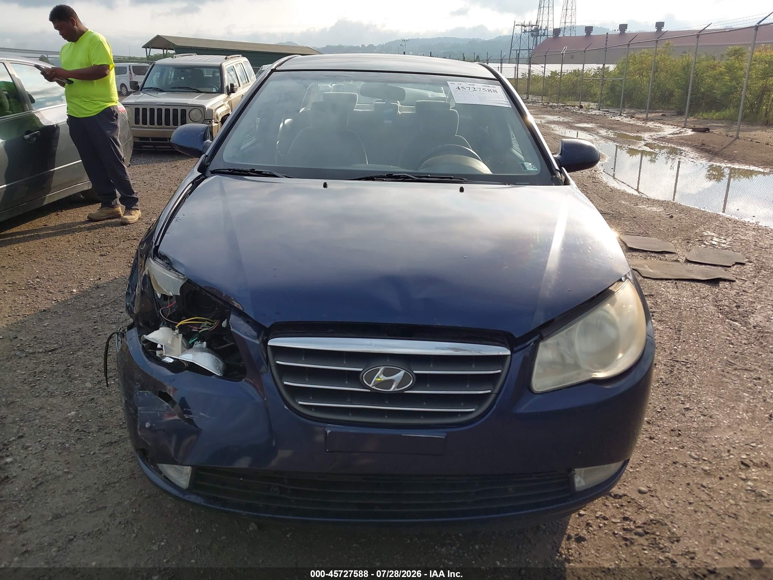 2009 Hyundai Elantra Se Navy vin: KMHDU46D49U751935