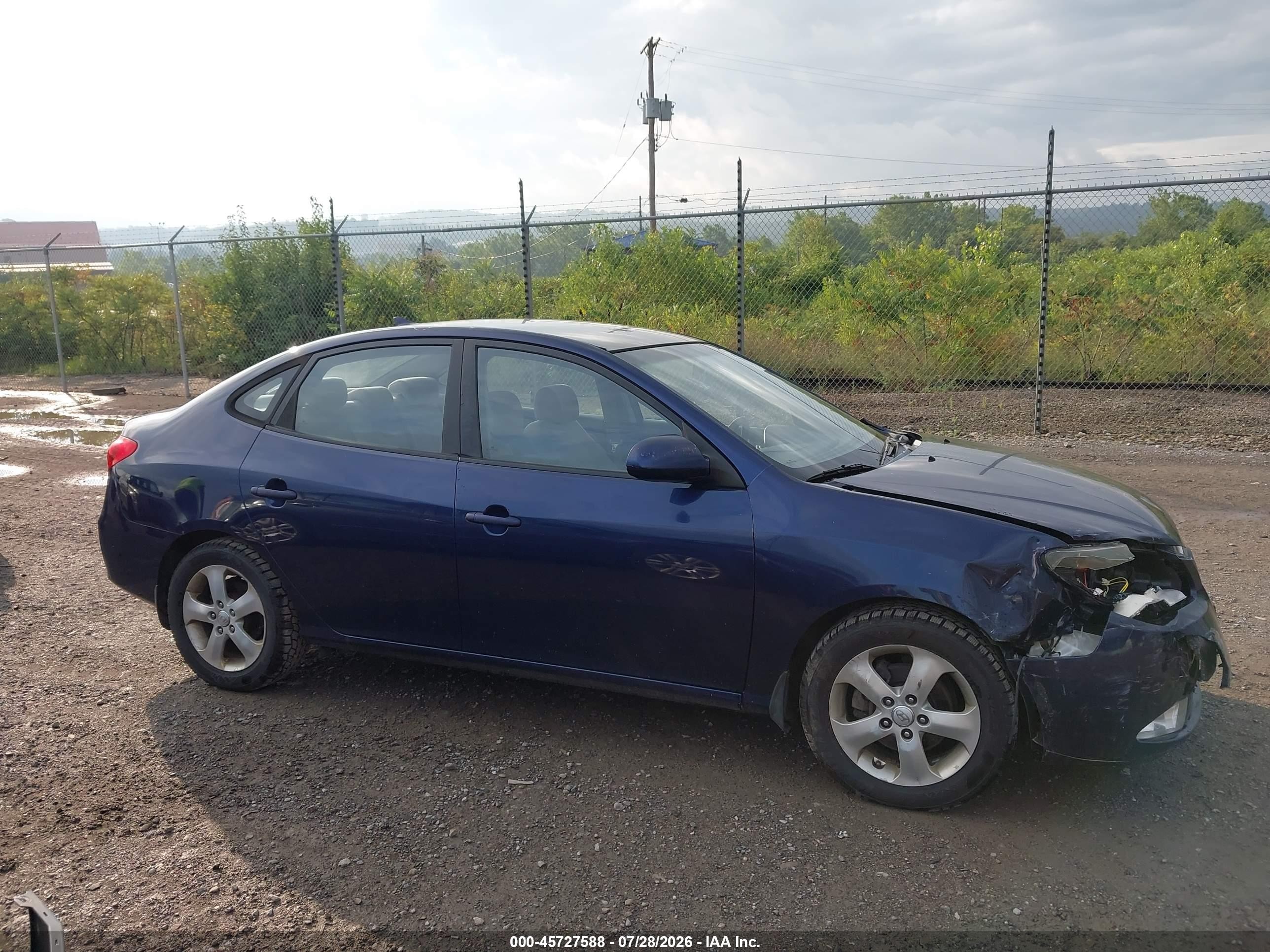 2009 Hyundai Elantra Se Navy vin: KMHDU46D49U751935