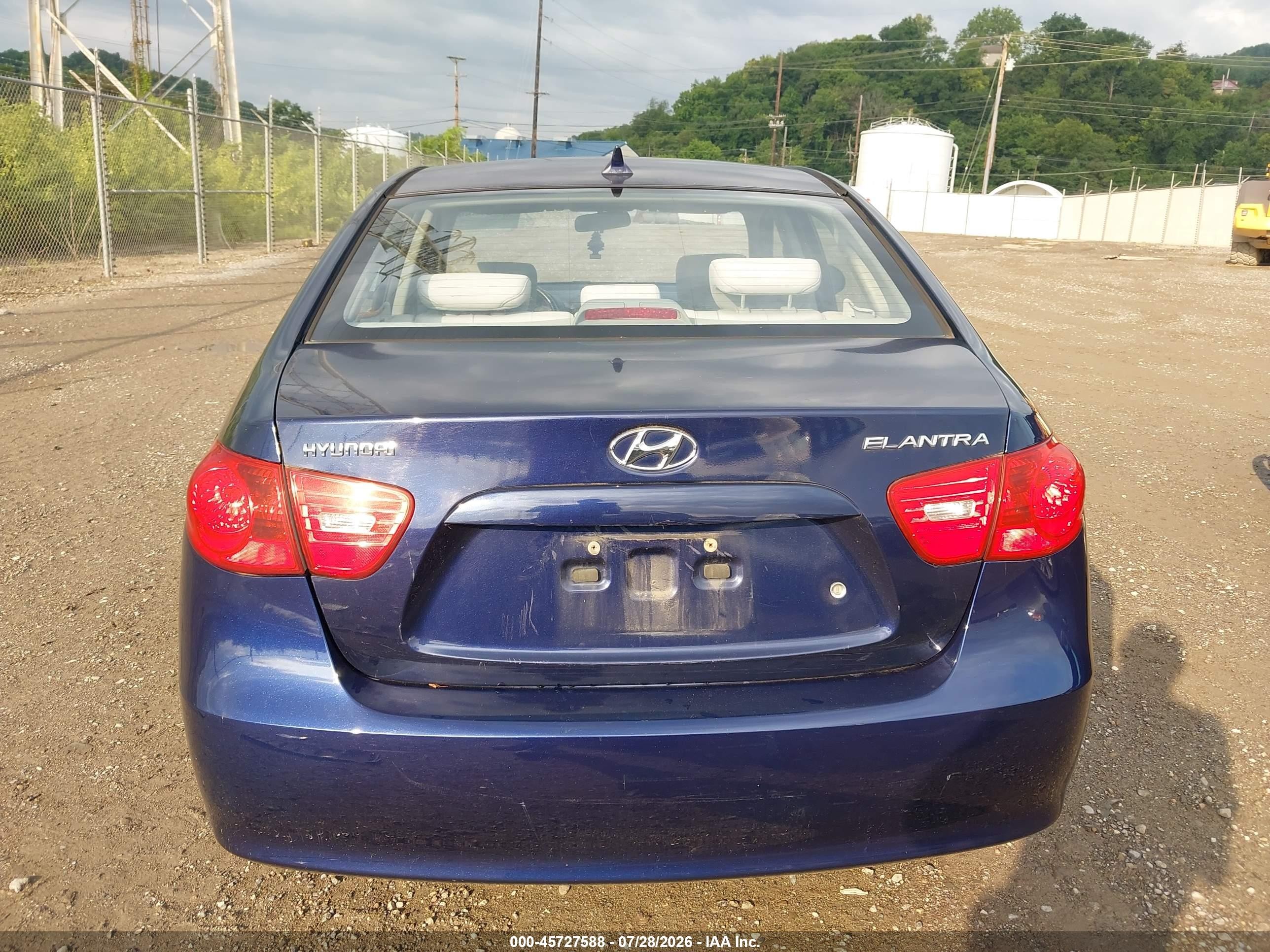 2009 Hyundai Elantra Se Navy vin: KMHDU46D49U751935