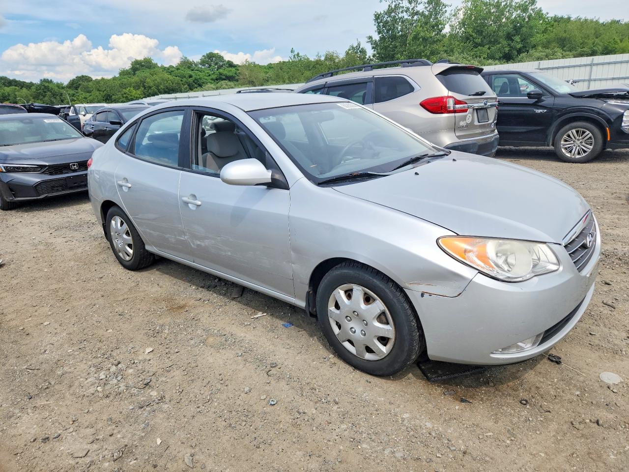 2009 Hyundai Elantra Gls Silver vin: KMHDU46D49U783994