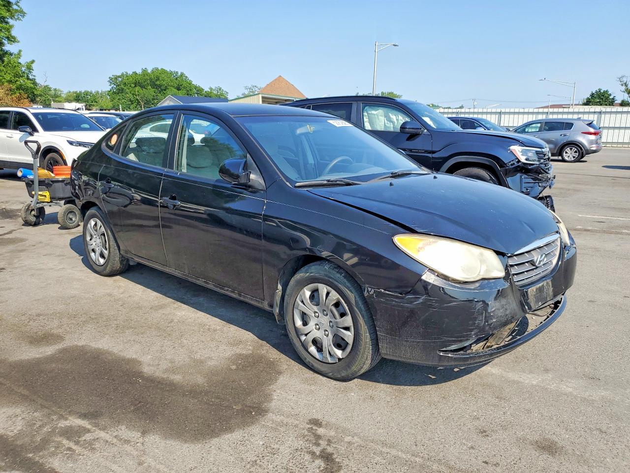 2009 Hyundai Elantra Gls Black vin: KMHDU46D49U796289