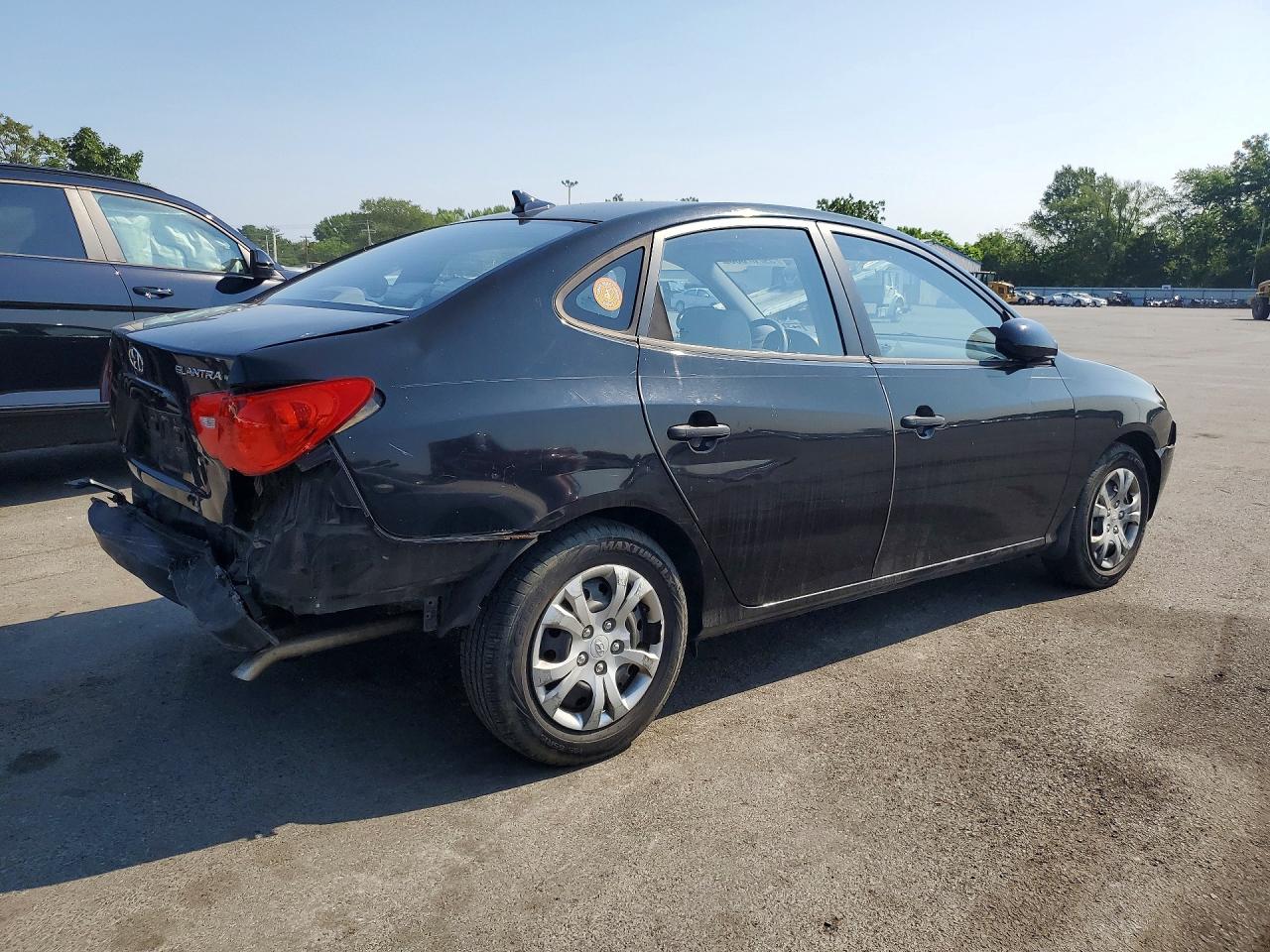2009 Hyundai Elantra Gls Black vin: KMHDU46D49U796289