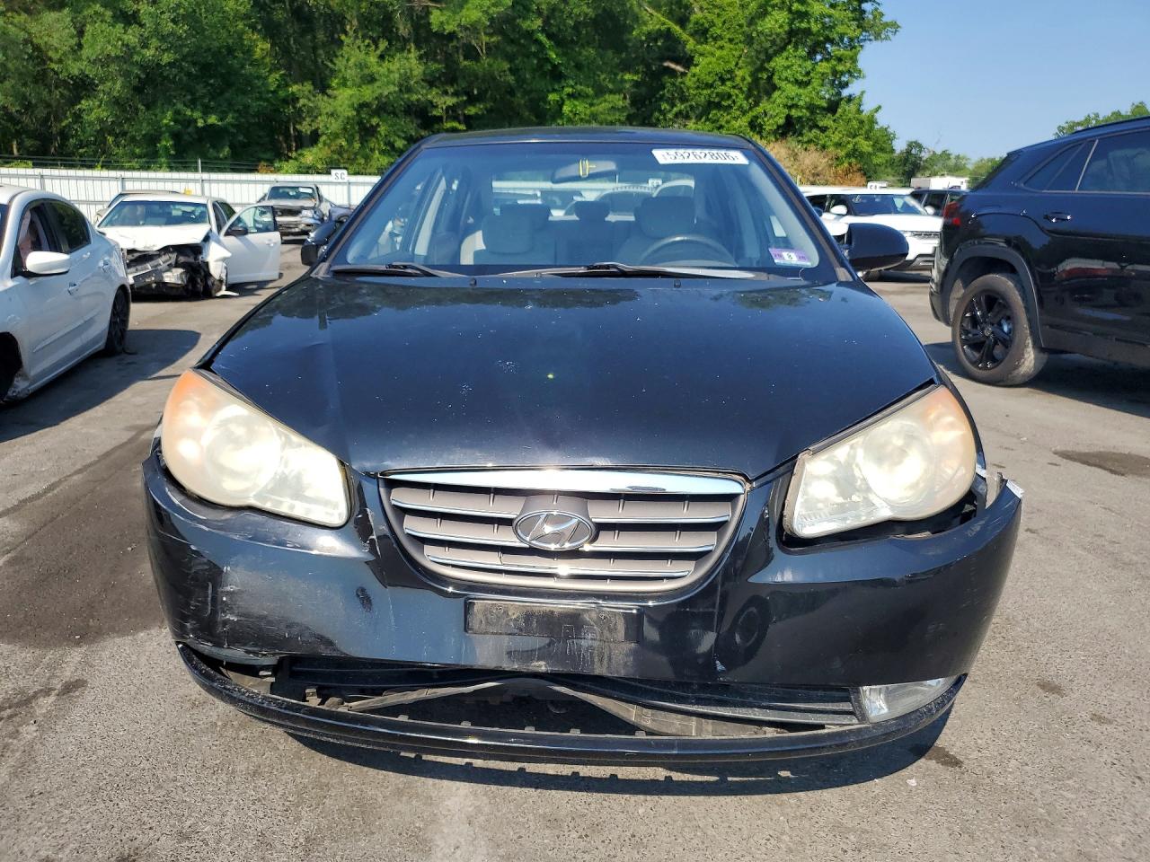 2009 Hyundai Elantra Gls Black vin: KMHDU46D49U796289