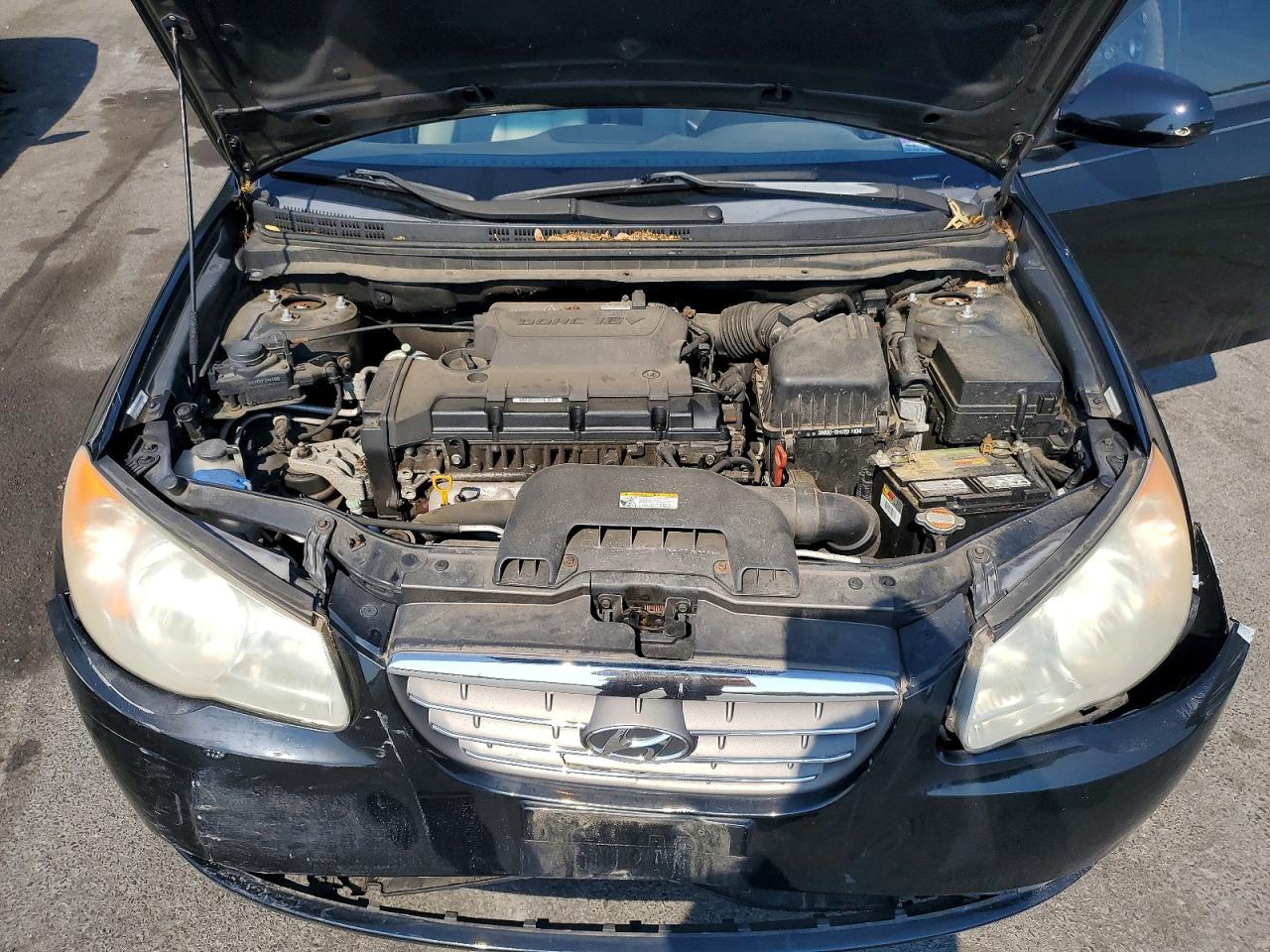 2009 Hyundai Elantra Gls Black vin: KMHDU46D49U796289