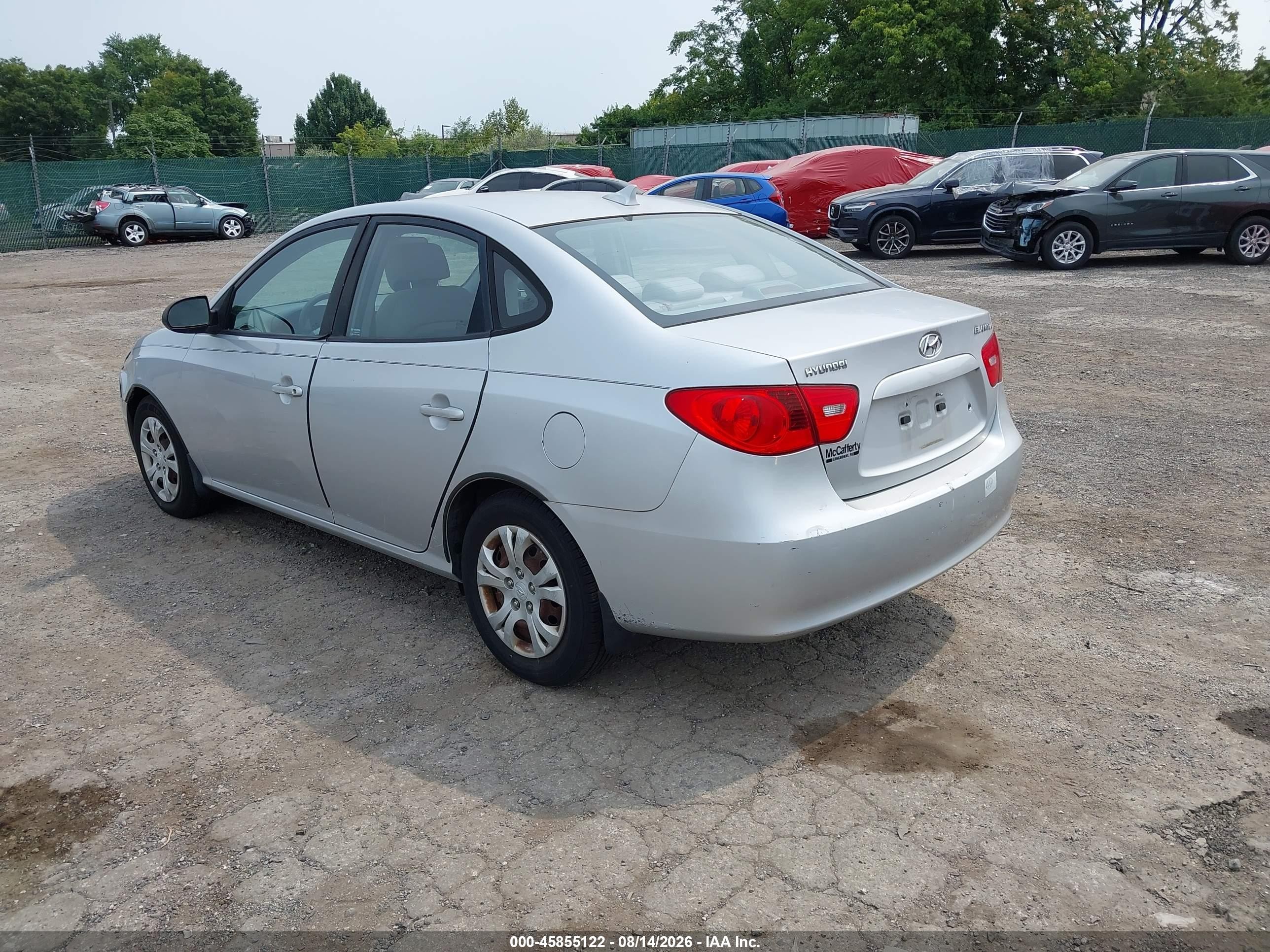 2009 Hyundai Elantra Gls Silver vin: KMHDU46D49U812846