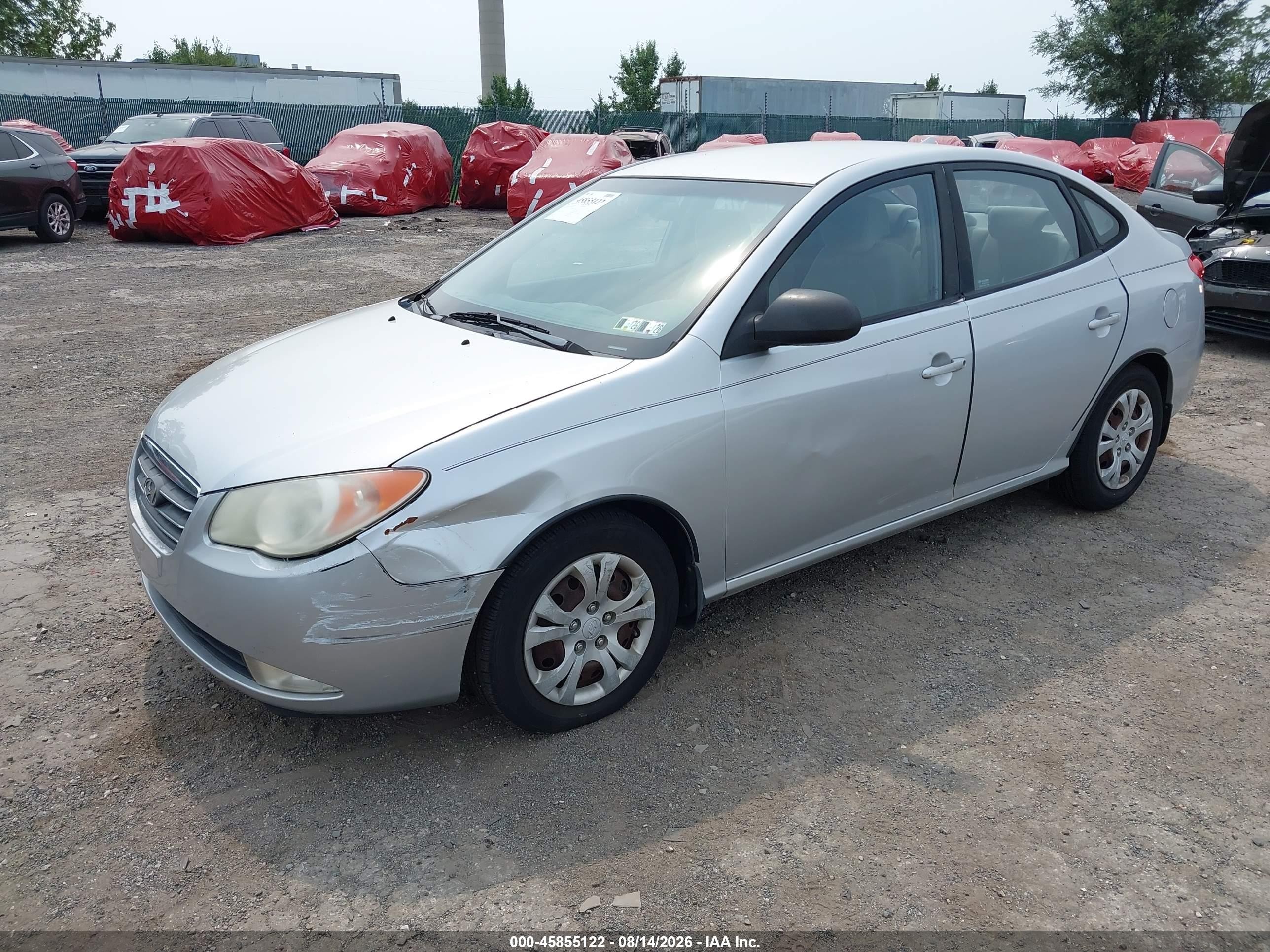 2009 Hyundai Elantra Gls Silver vin: KMHDU46D49U812846