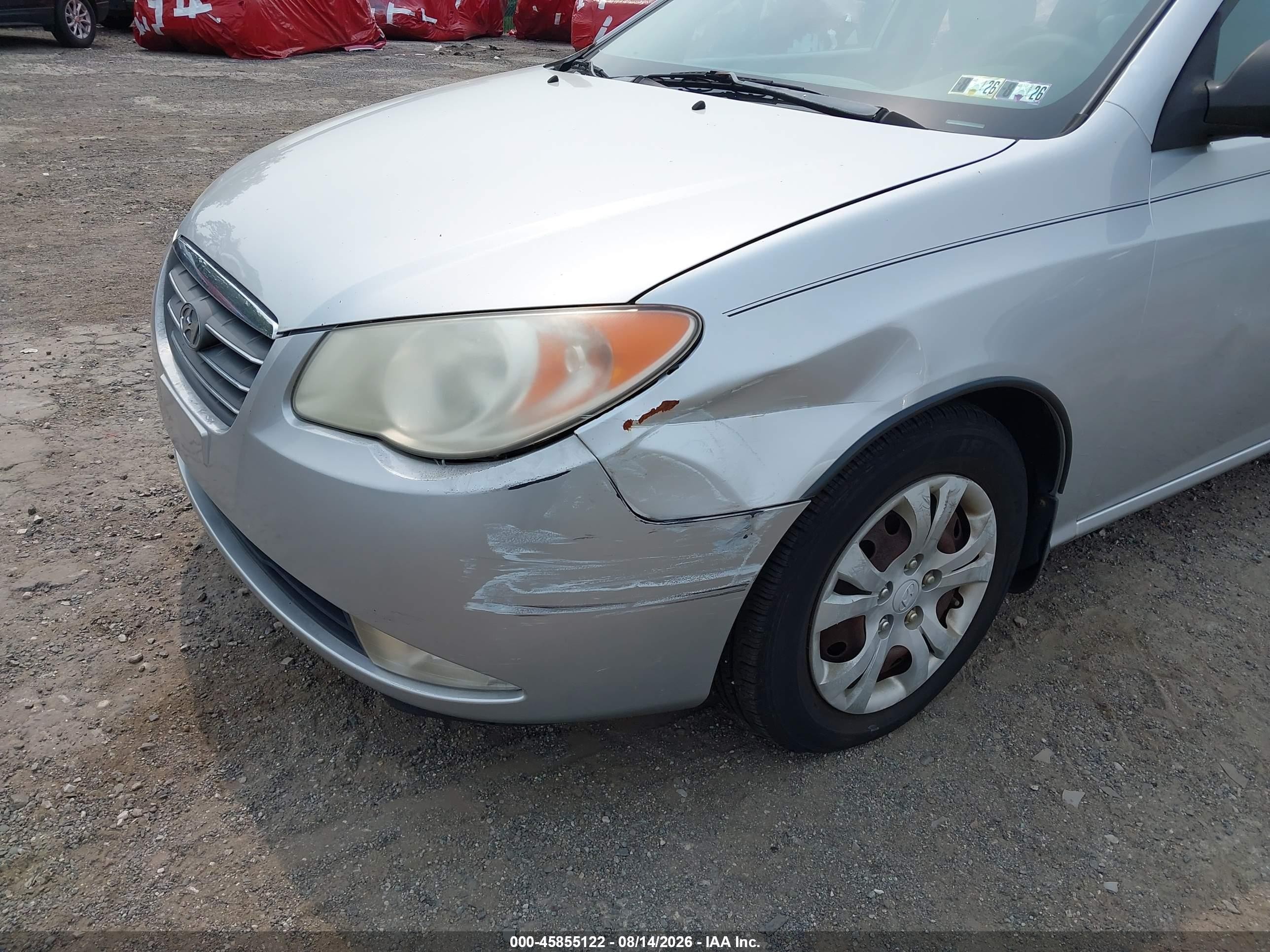 2009 Hyundai Elantra Gls Silver vin: KMHDU46D49U812846