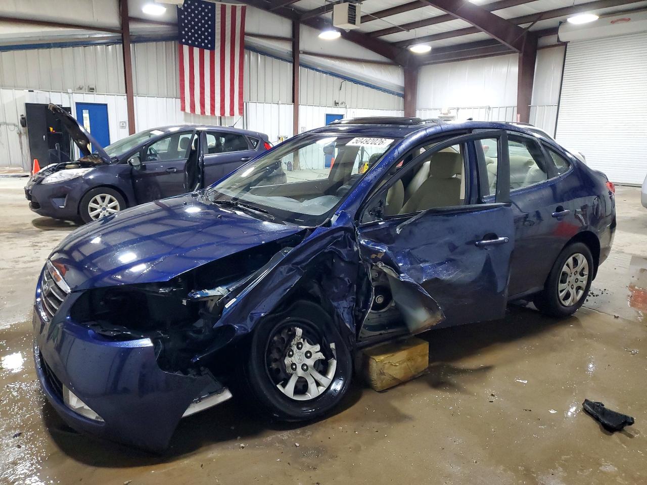 2009 Hyundai Elantra Gls Blue vin: KMHDU46D49U814306