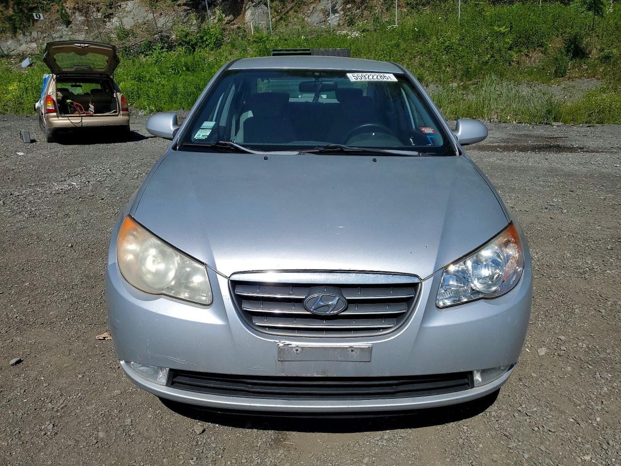 2009 Hyundai Elantra Gls Silver vin: KMHDU46D49U815519
