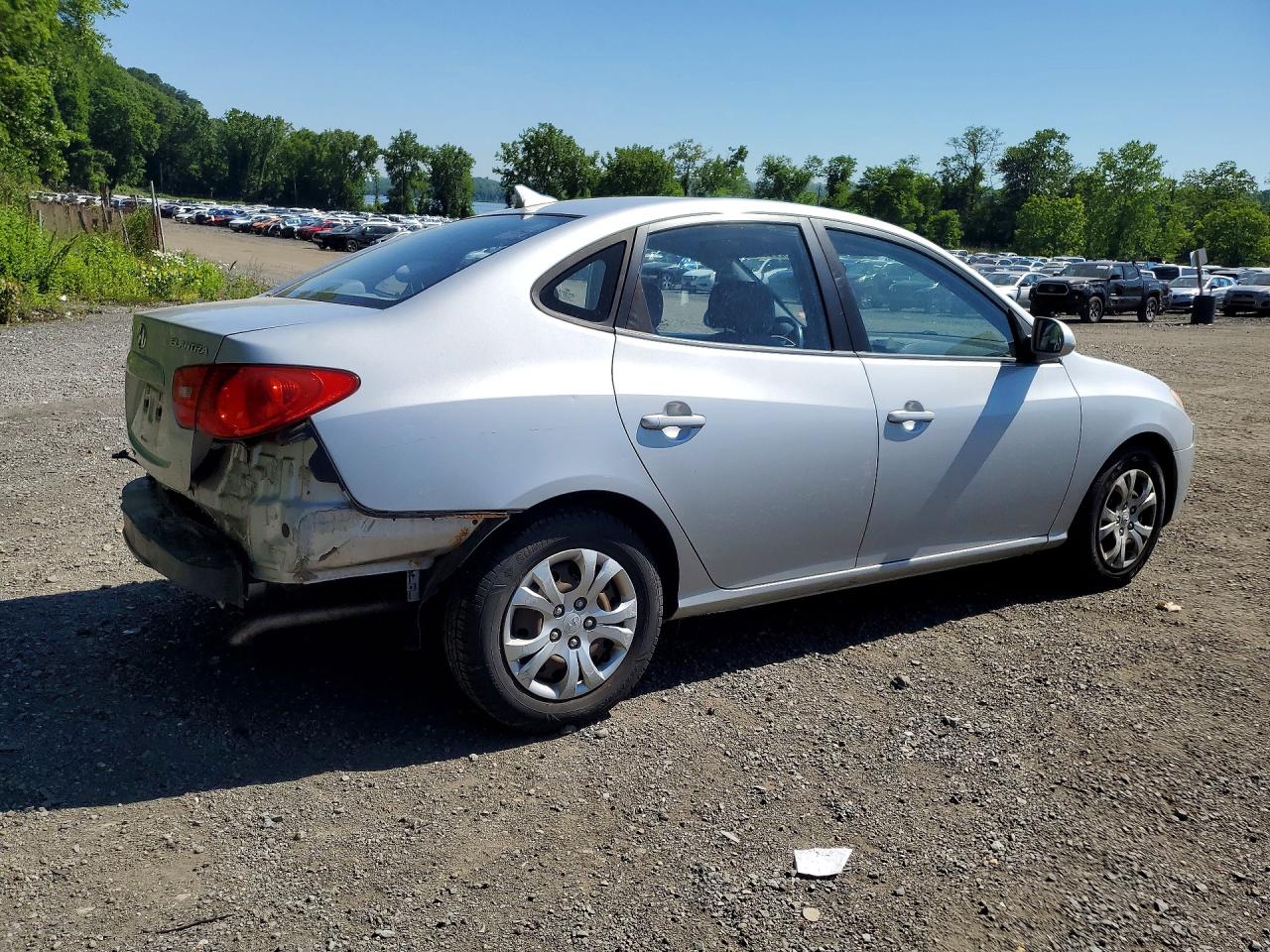 2009 Hyundai Elantra Gls Silver vin: KMHDU46D49U815519