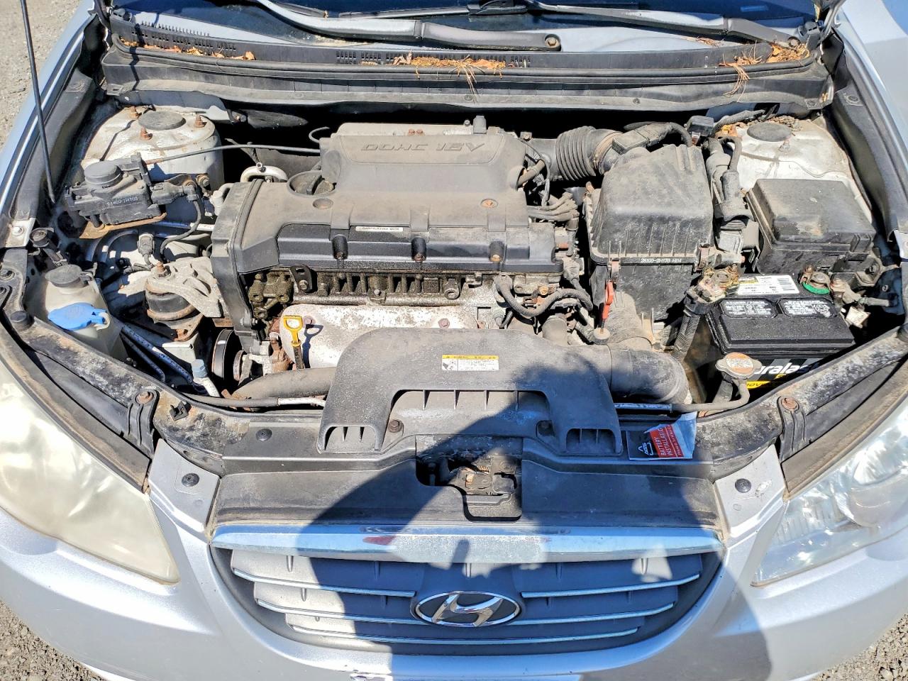 2009 Hyundai Elantra Gls Silver vin: KMHDU46D49U815519