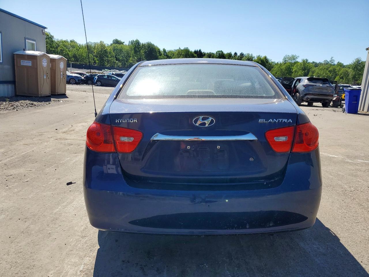 2007 Hyundai Elantra Gls Blue vin: KMHDU46D57U023571