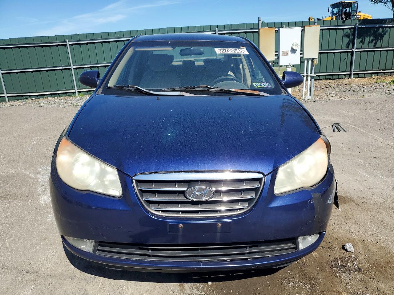 2007 Hyundai Elantra Gls Blue vin: KMHDU46D57U023571