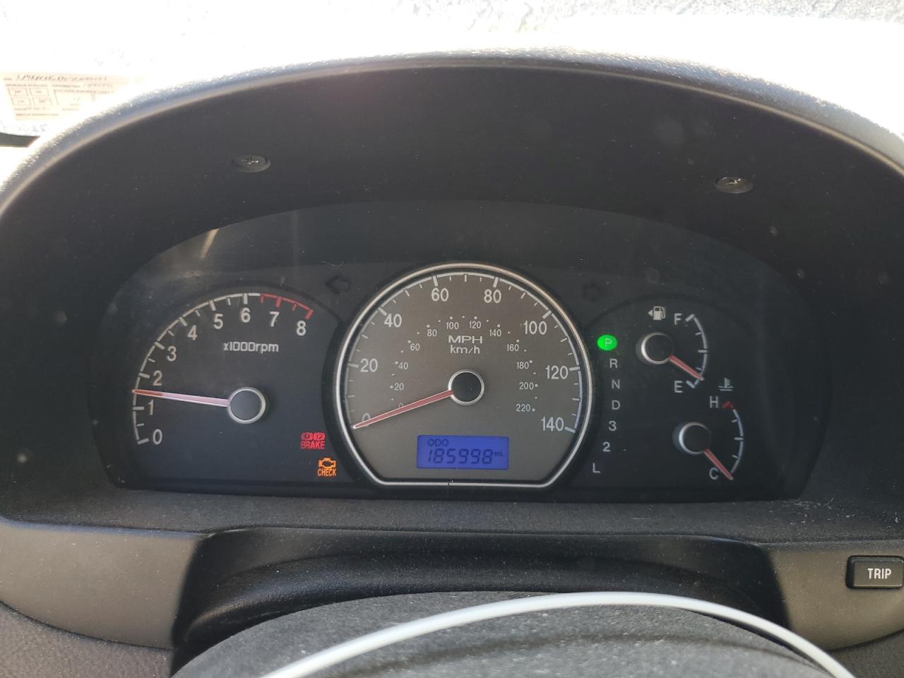2007 Hyundai Elantra Gls Blue vin: KMHDU46D57U023571 Damage: Warning Light - Engine, On, Unacceptable