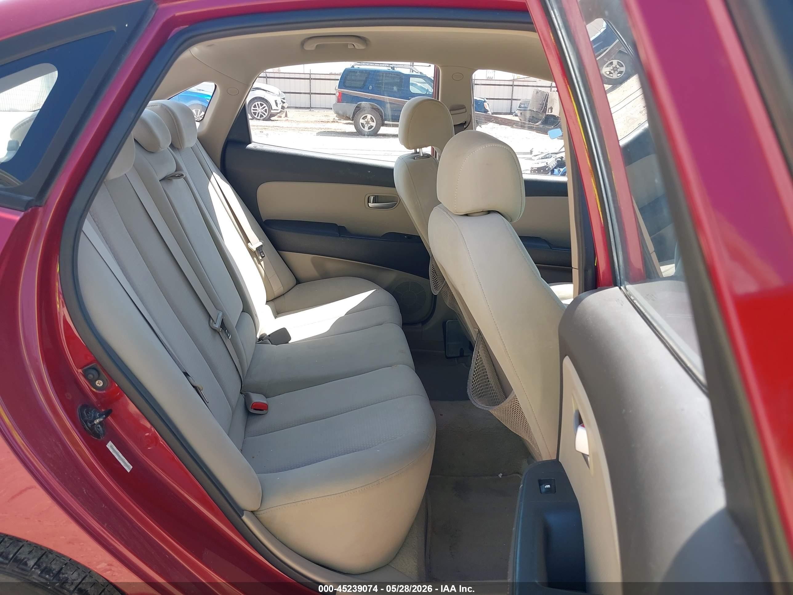2007 Hyundai Elantra Gls/limited/se Burgundy vin: KMHDU46D57U053024