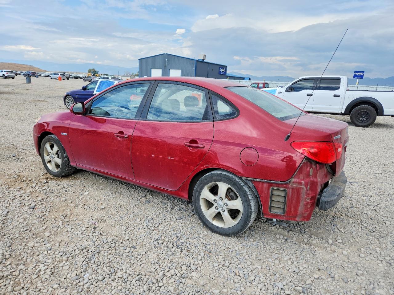 2007 Hyundai Elantra Gls Red vin: KMHDU46D57U091742