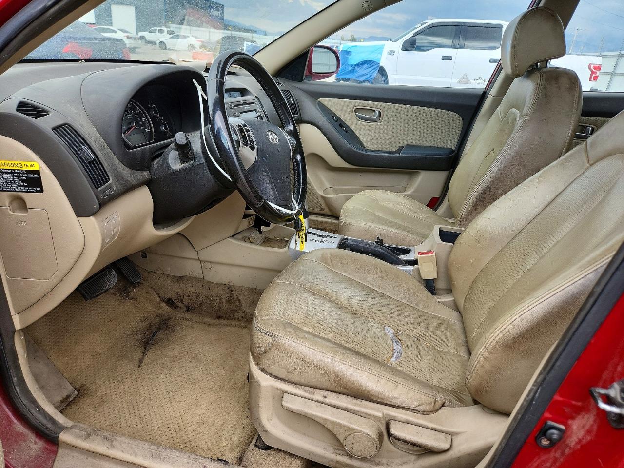 2007 Hyundai Elantra Gls Red vin: KMHDU46D57U091742