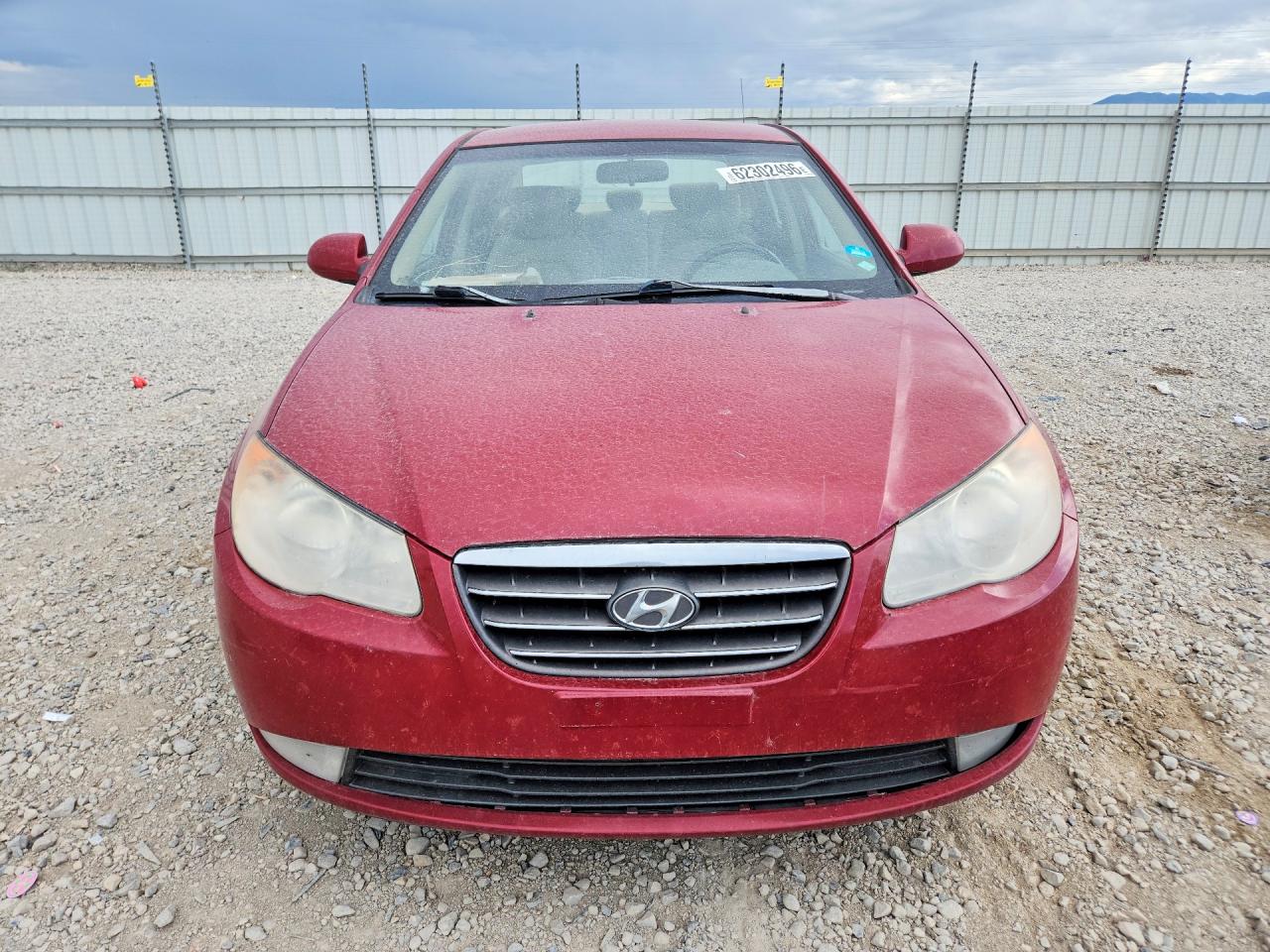 2007 Hyundai Elantra Gls Red vin: KMHDU46D57U091742