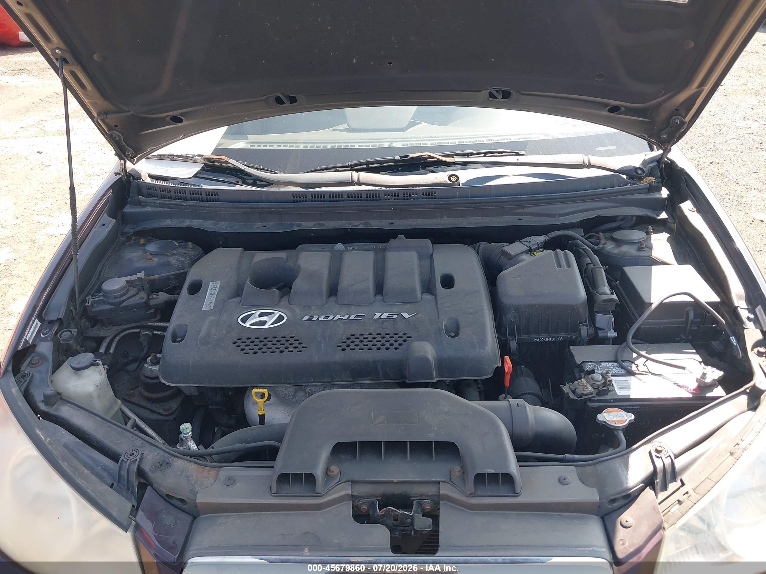 2007 Hyundai Elantra Gls/ltd/se Black vin: KMHDU46D57U093765