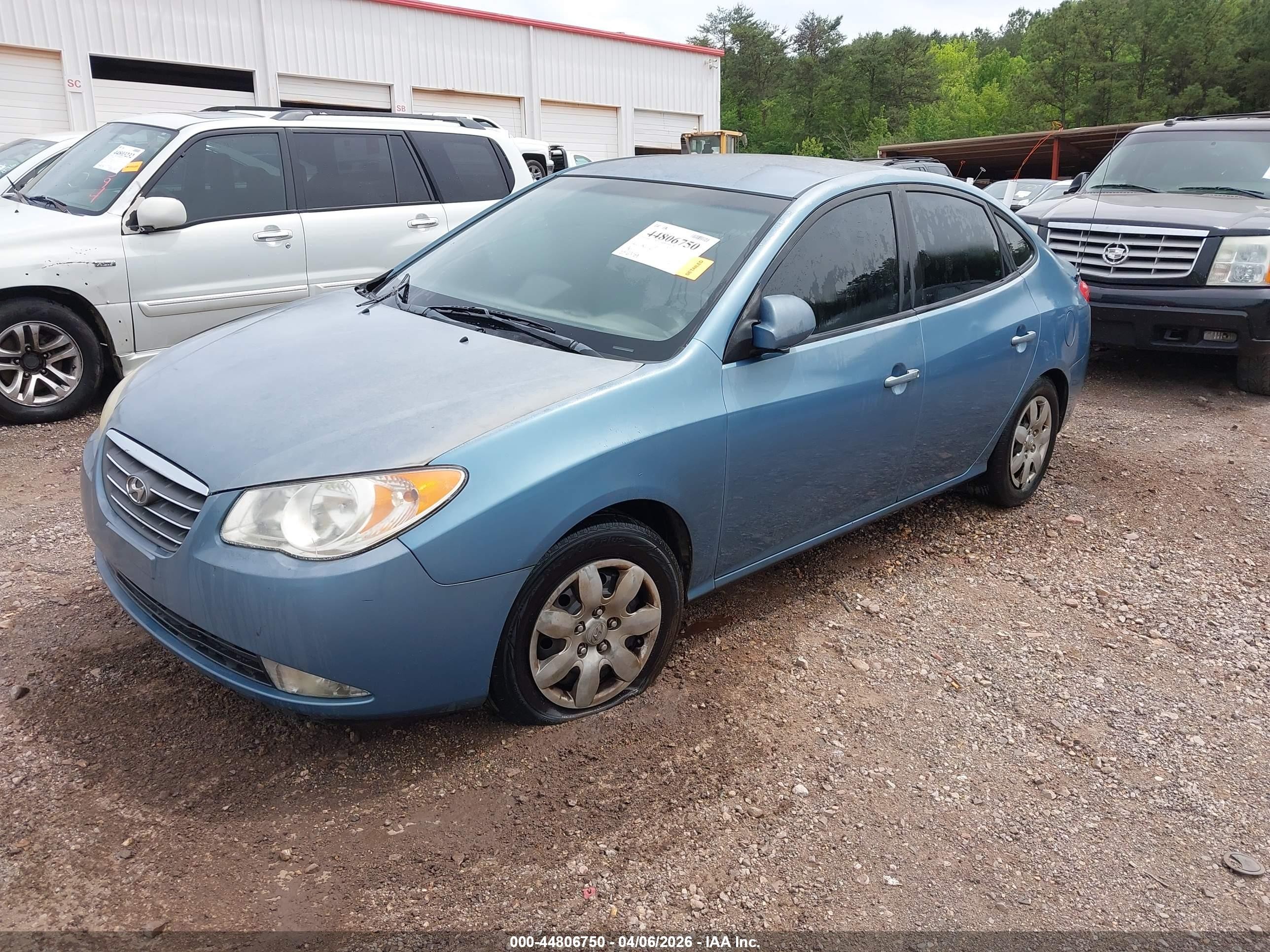 2007 Hyundai Elantra Gls/limited/se Blue vin: KMHDU46D57U096259