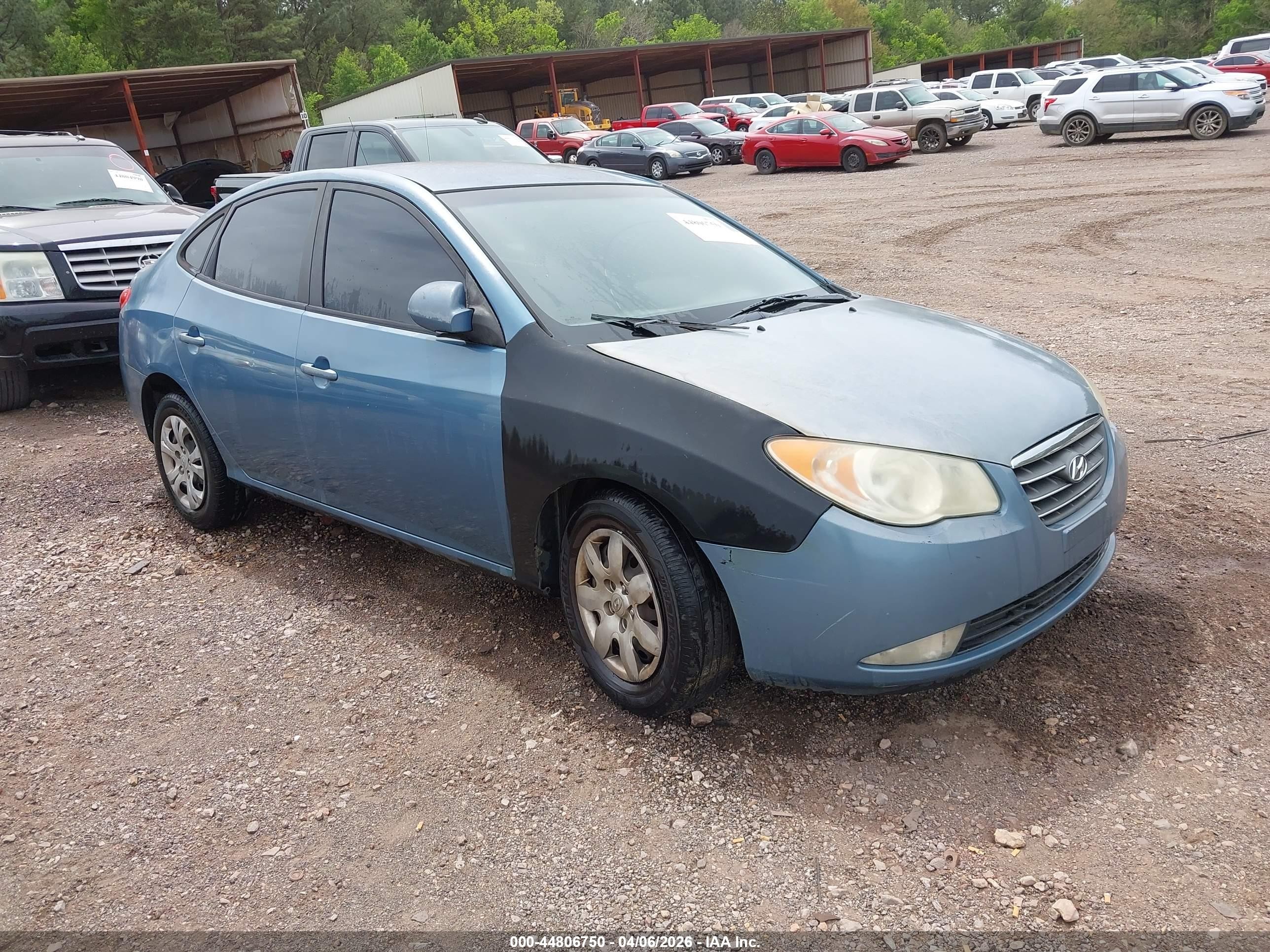 2007 Hyundai Elantra Gls/limited/se Blue vin: KMHDU46D57U096259