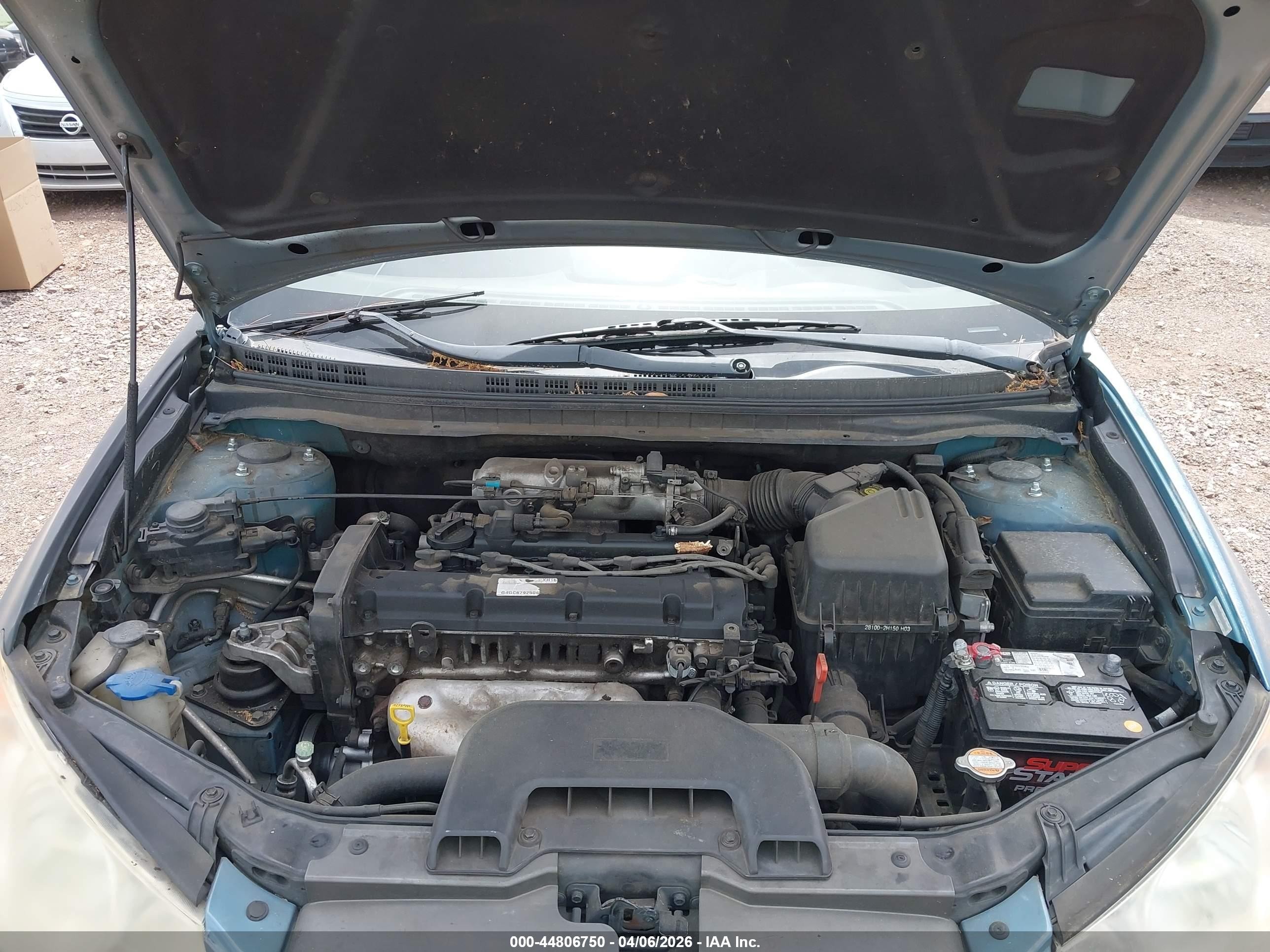 2007 Hyundai Elantra Gls/limited/se Blue vin: KMHDU46D57U096259