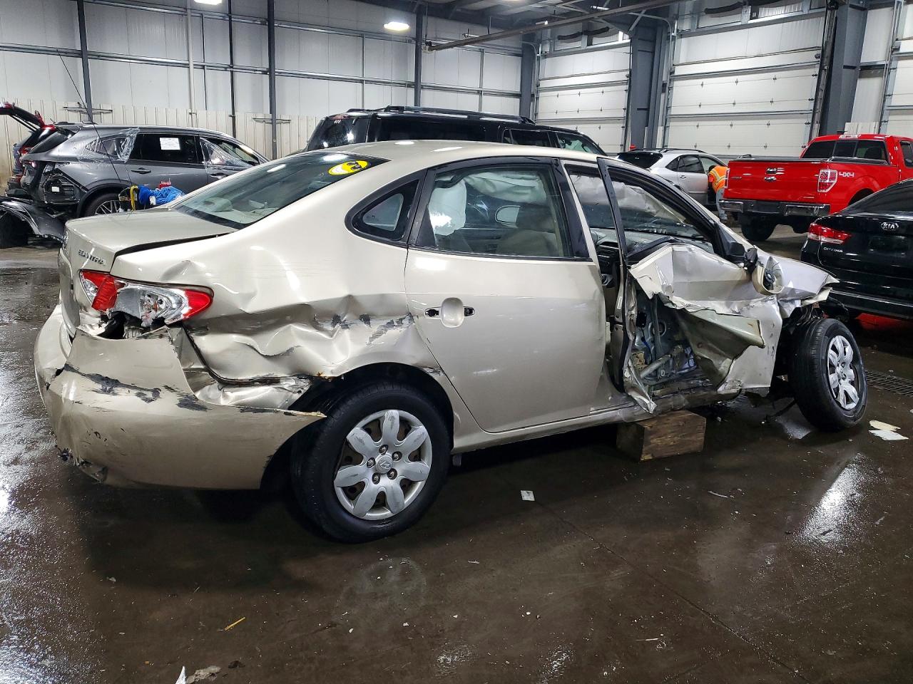 2007 Hyundai Elantra Gls Tan vin: KMHDU46D57U106742