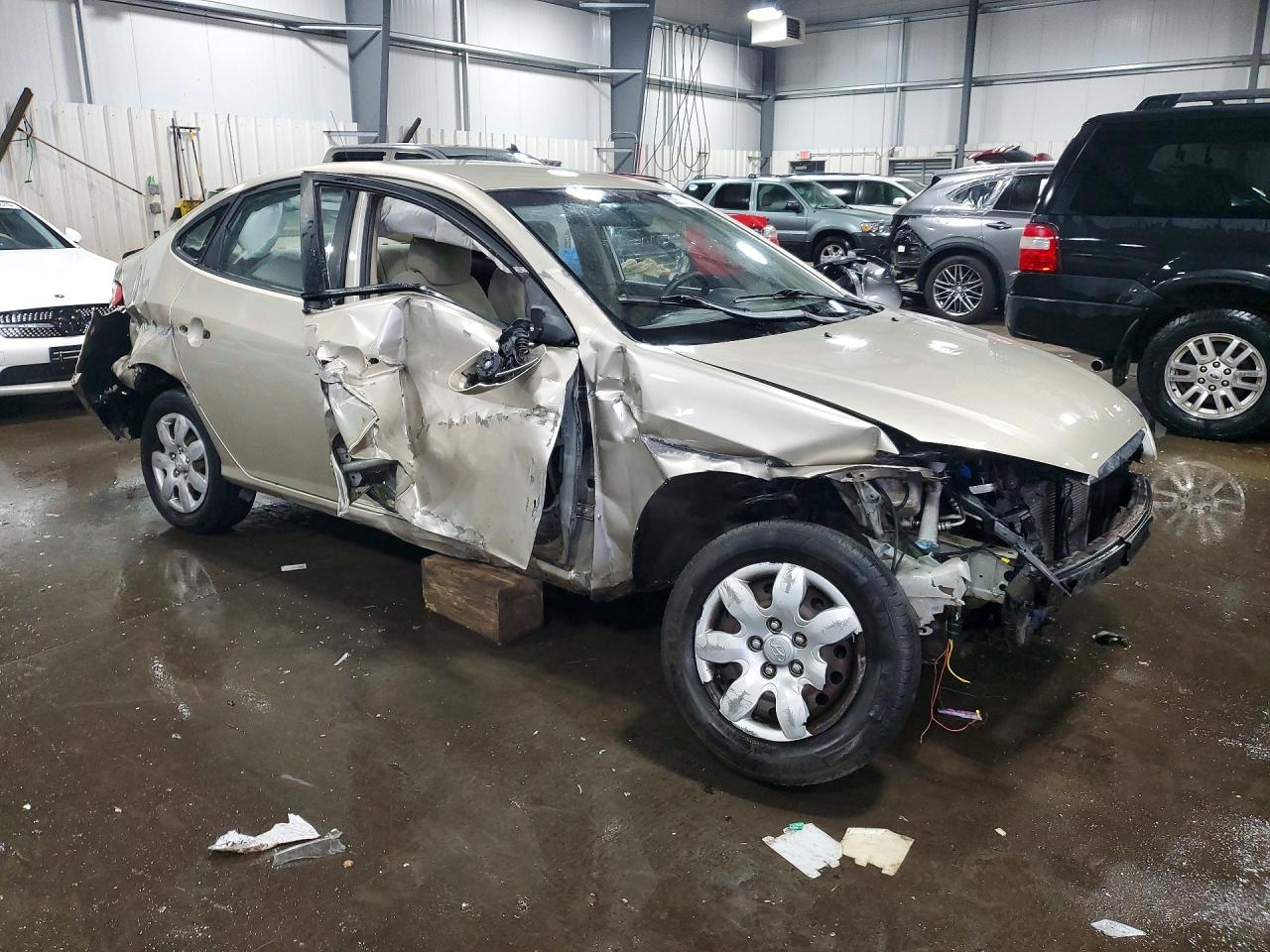 2007 Hyundai Elantra Gls Tan vin: KMHDU46D57U106742